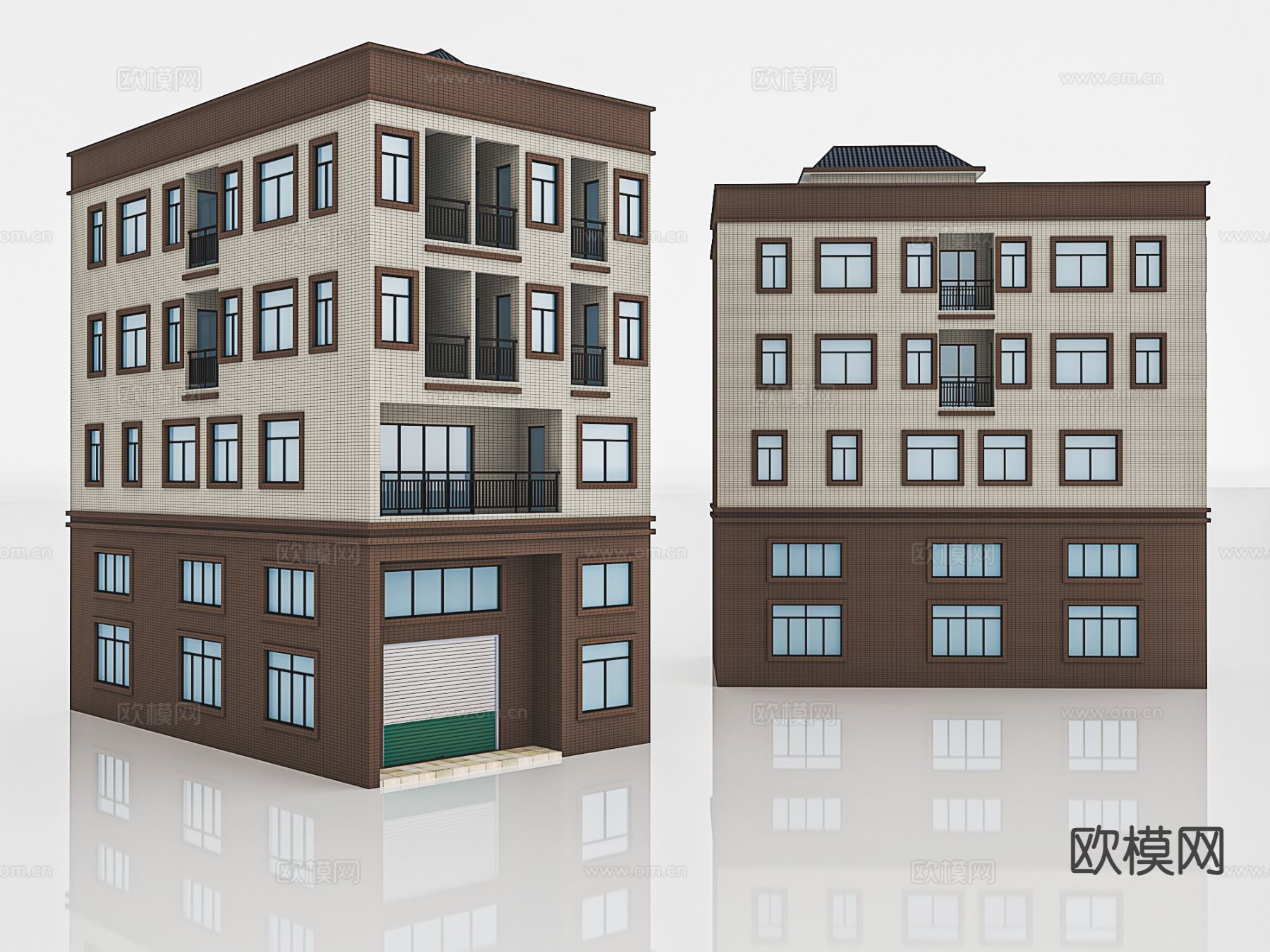 多层住宅楼 楼房 民宅 单体建筑3d模型