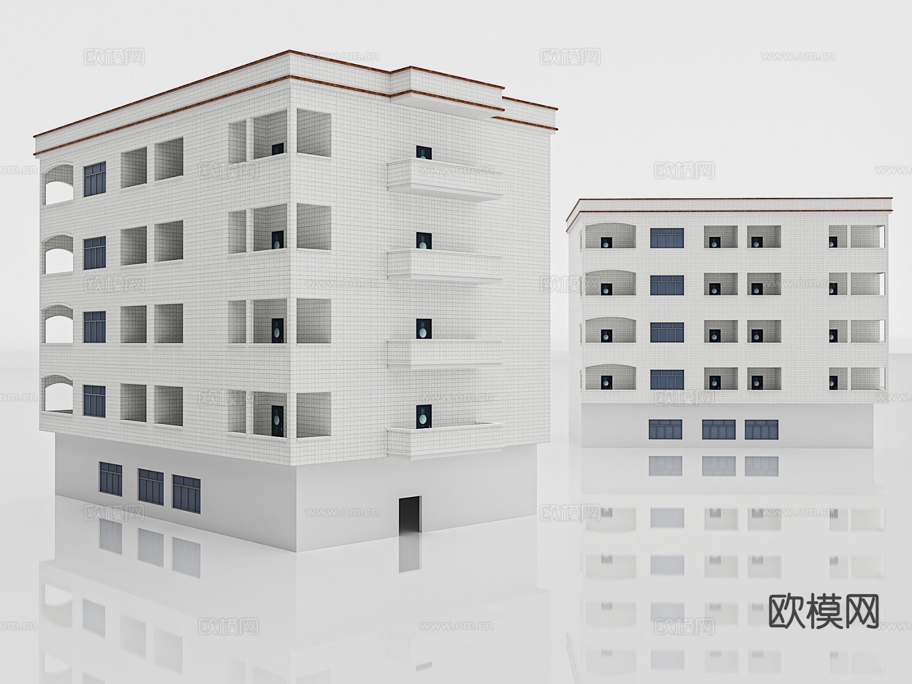 自建房建筑外观3d模型