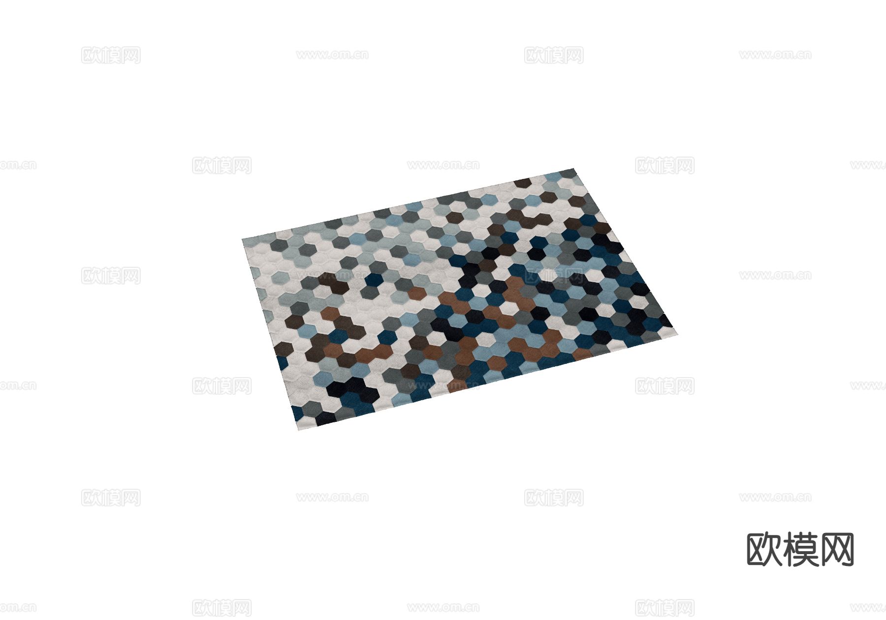 方形地毯  客厅地毯 卧室地毯su模型下载（渲染图1）