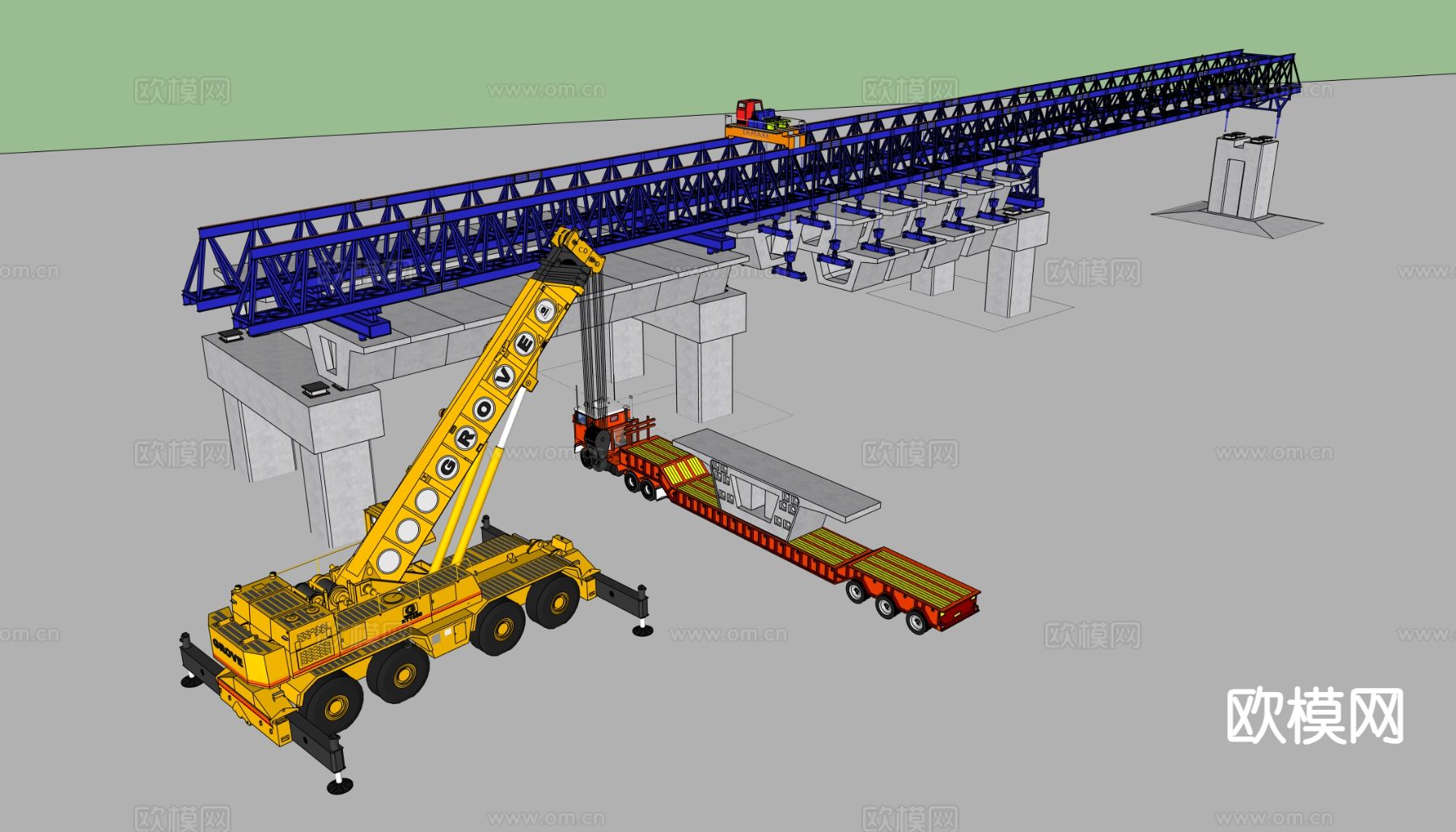 工业设备 机械设备su模型下载（渲染图1）