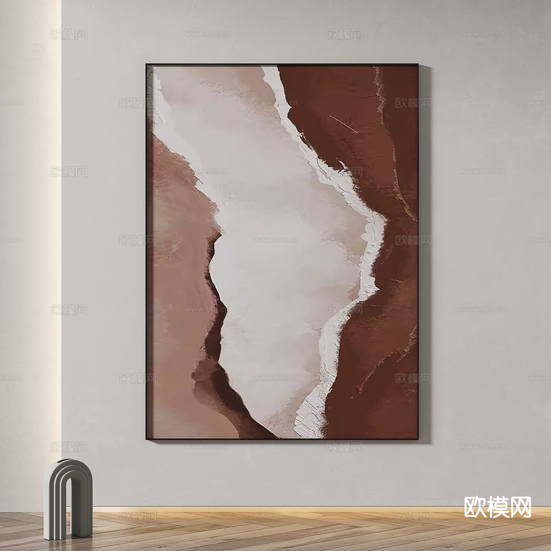 现代油画 抽象画 装饰画3d模型