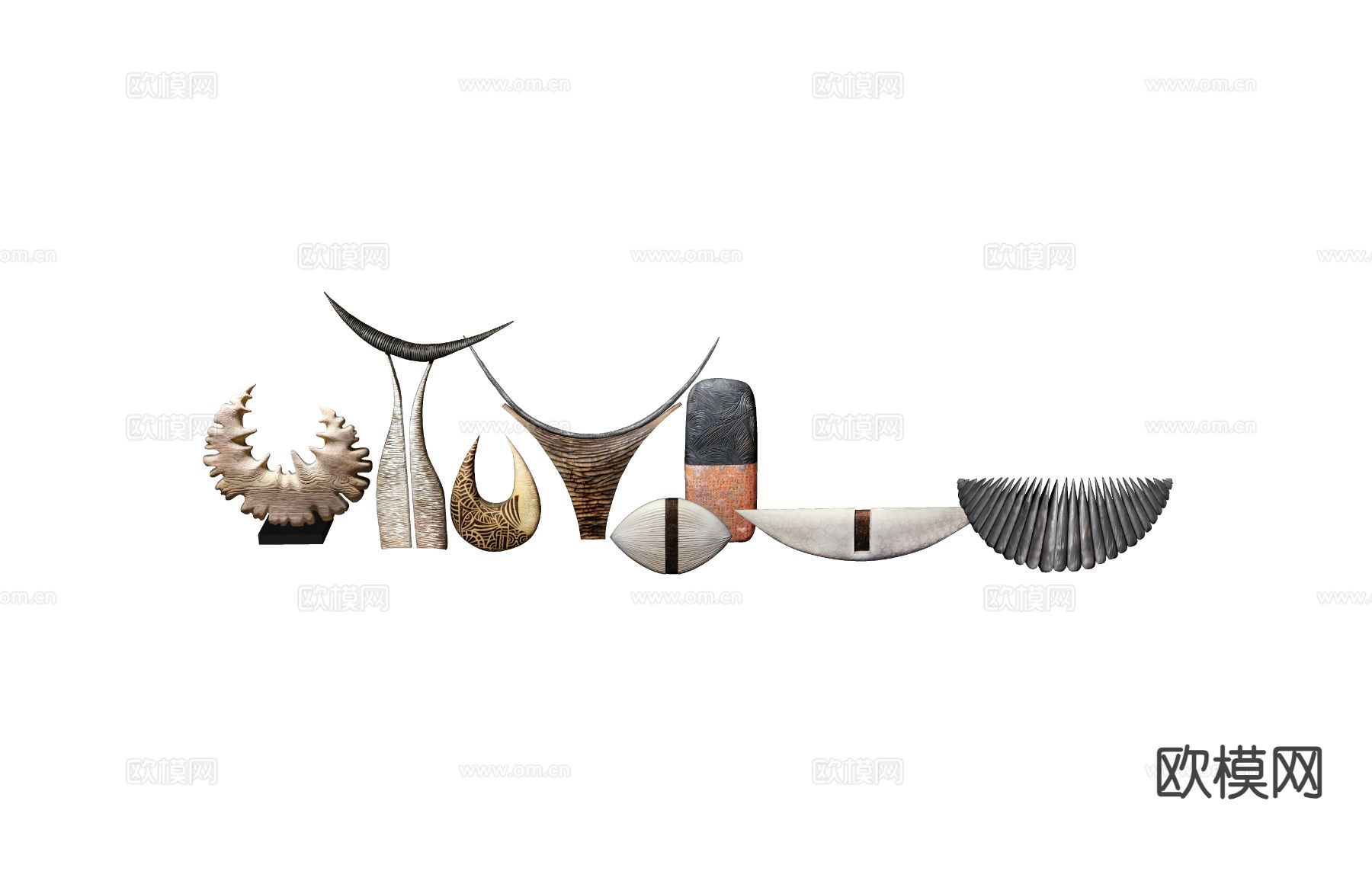 欧式装饰品 桌面摆件 雕塑 工艺品su模型下载（渲染图1）