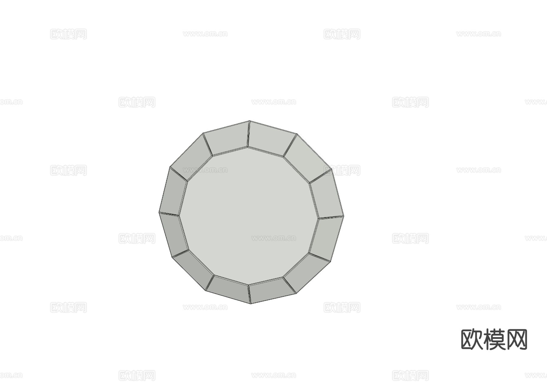 异形吸顶灯 卧室灯 客厅灯su模型下载（渲染图1）