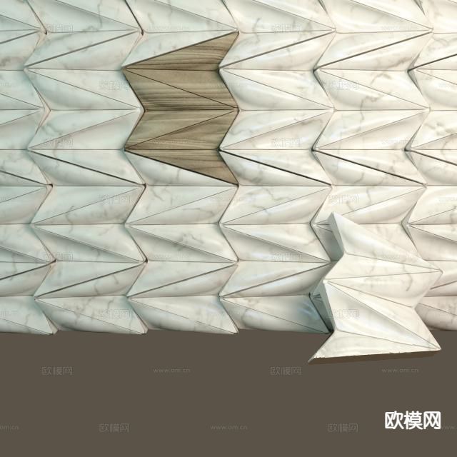 护墙板 墙饰板 饰面板su模型下载（渲染图2）
