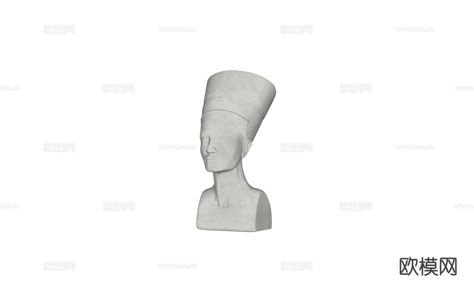 人物雕塑 石膏雕像su模型下载（渲染图1）