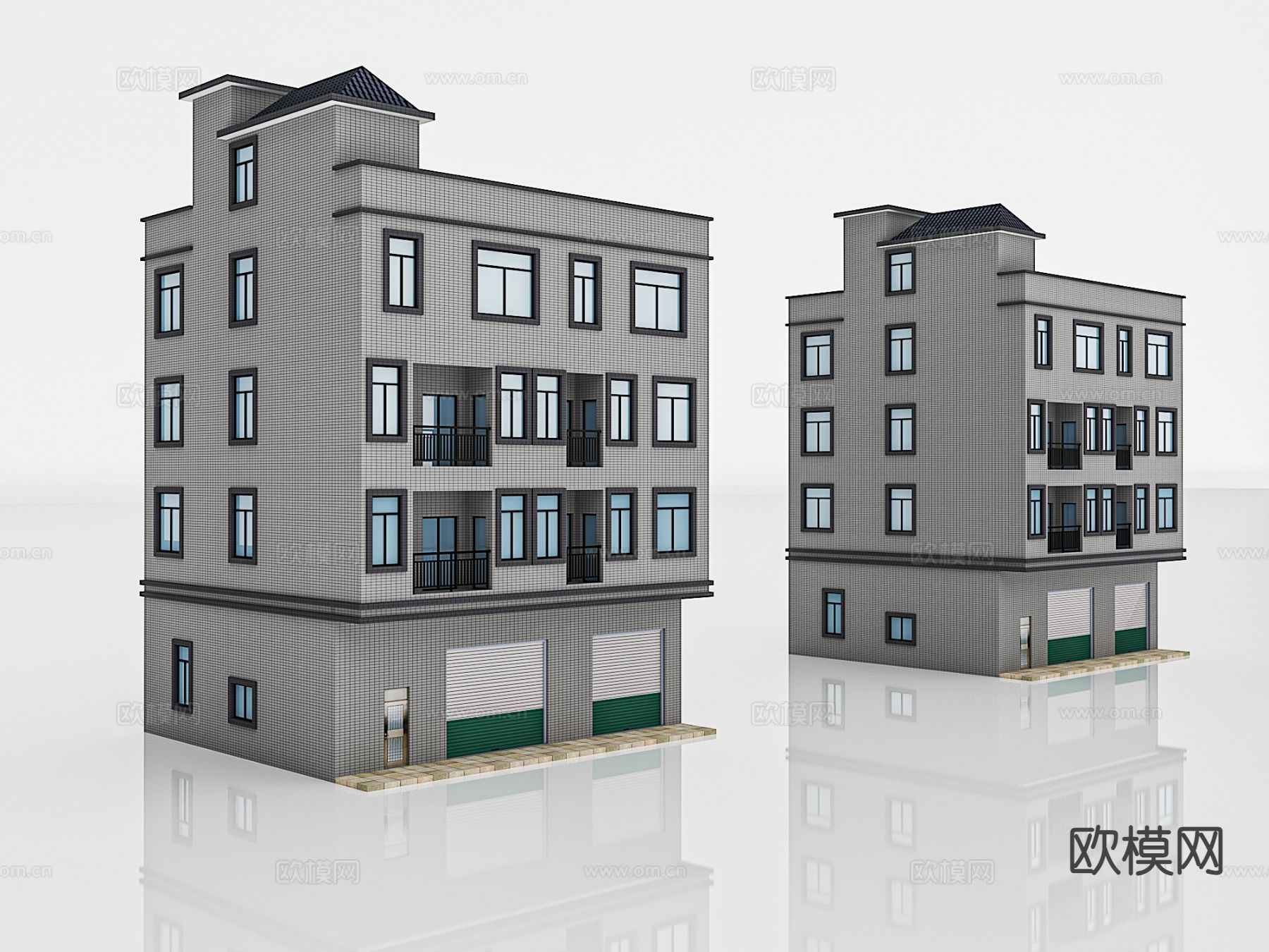 多层住宅楼 楼房 民宅 单体建筑3d模型