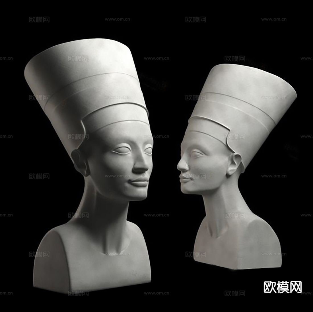 人物雕塑 石膏雕像su模型下载（渲染图2）