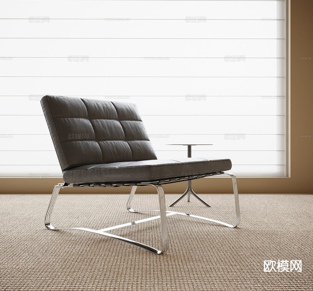 现代休闲椅3d模型下载