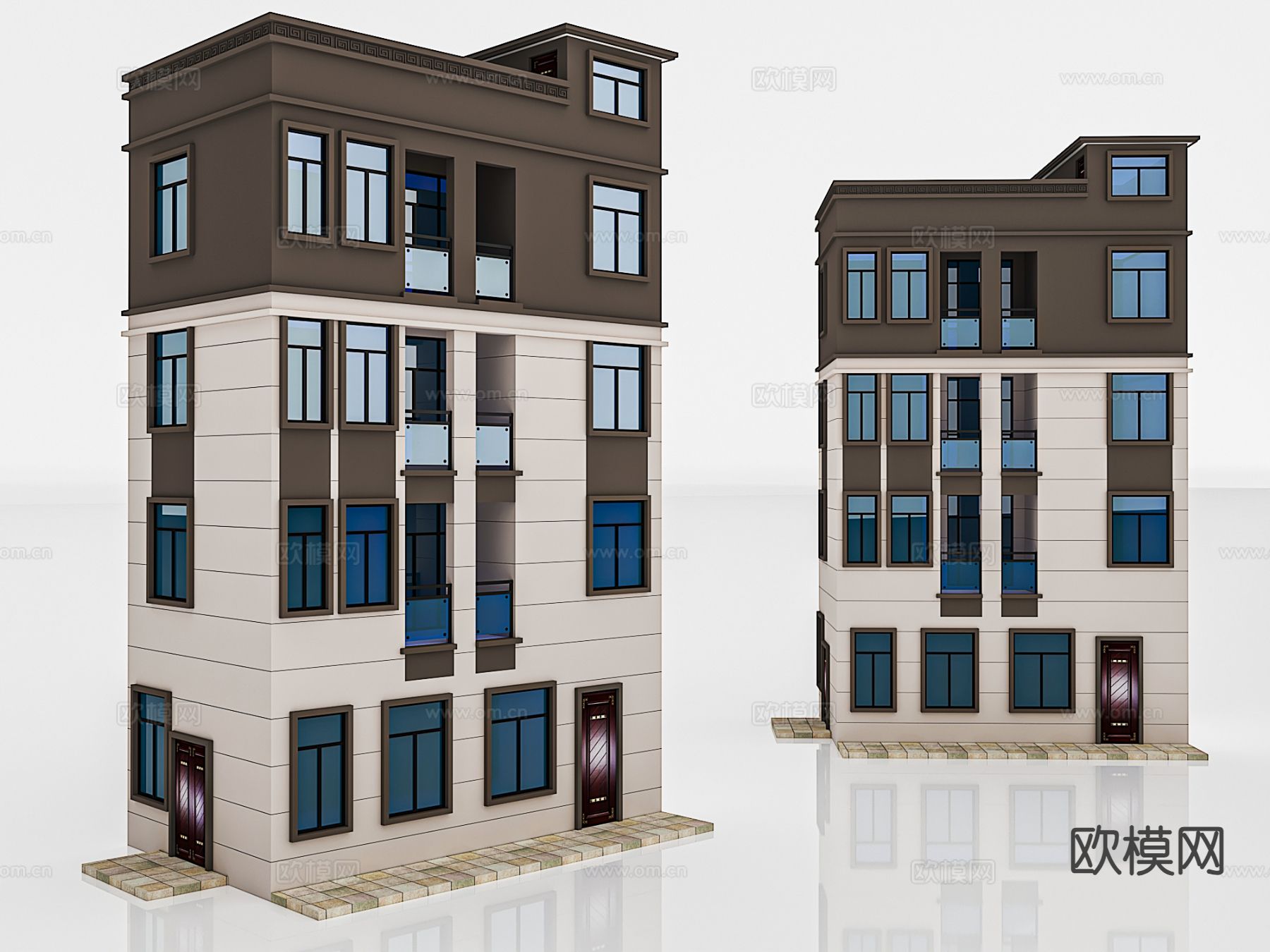 住宅楼外观3d模型