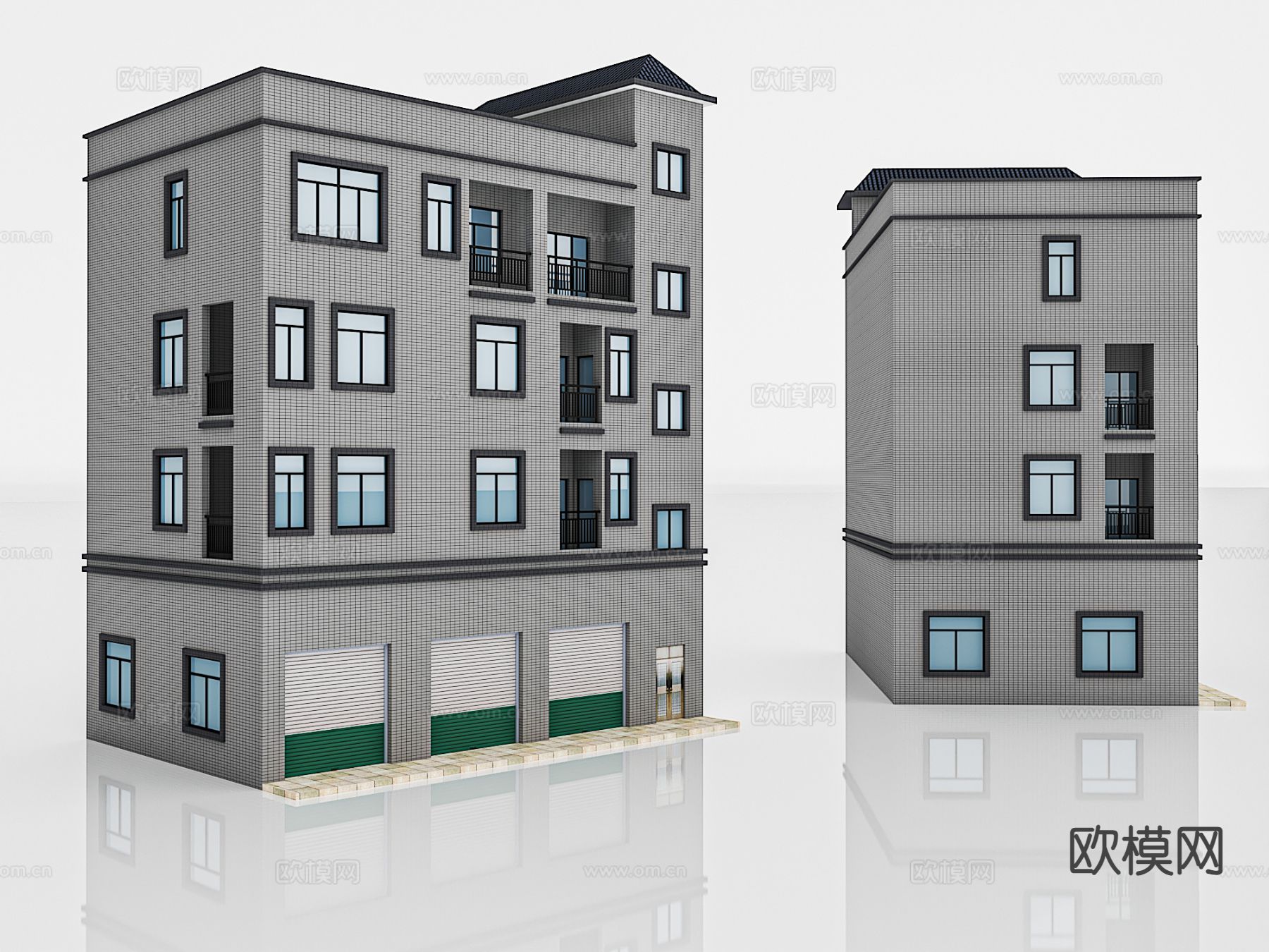 多层住宅楼 楼房 民宅 单体建筑3d模型