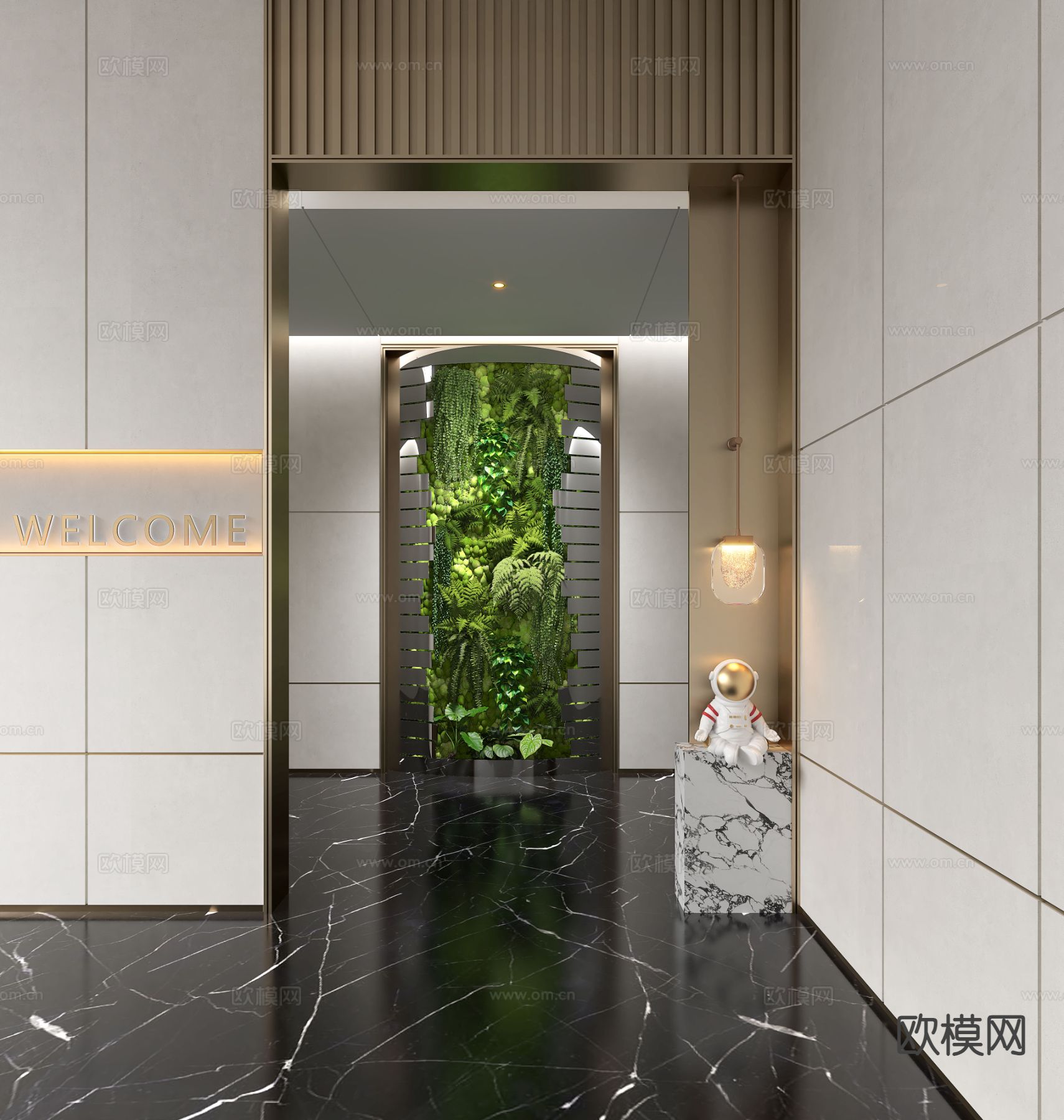 室内造景 植物造景su模型下载（渲染图2）
