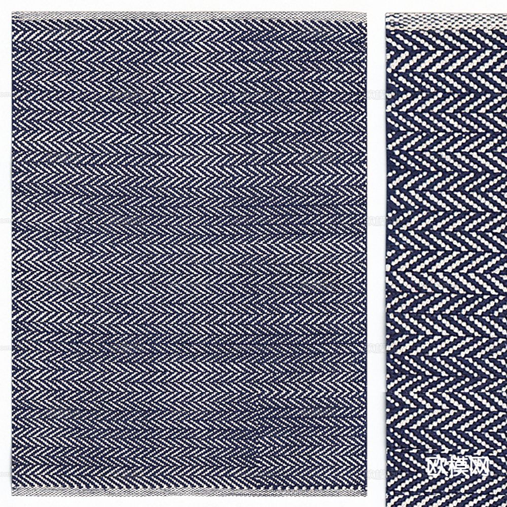 条纹地毯 客厅地毯 卧室地毯su模型下载（渲染图2）