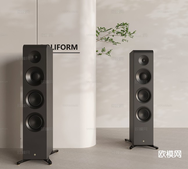 音响 低音炮 落地音响 家用数码电器3d模型下载