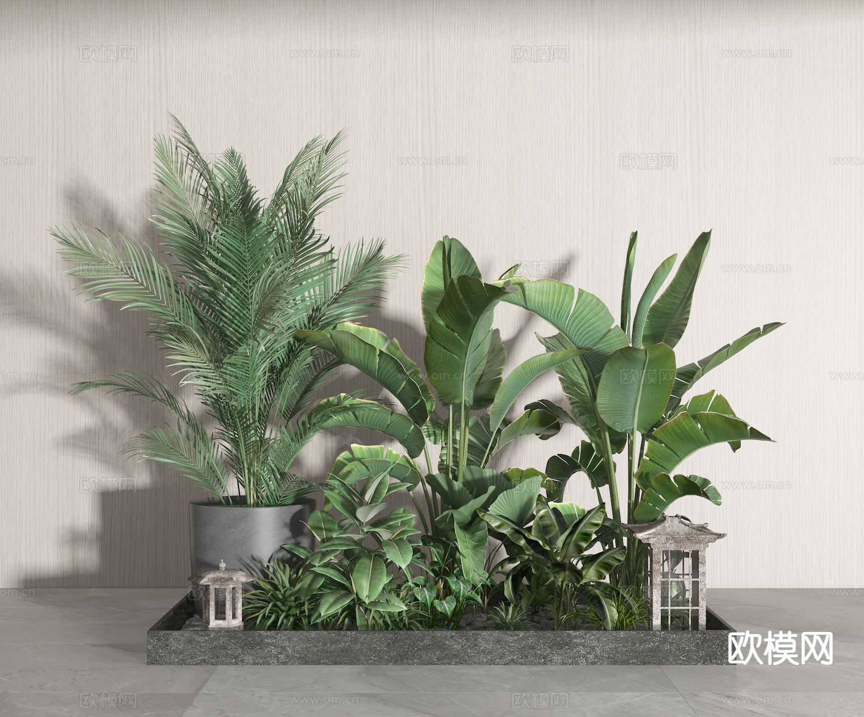 绿植 植物堆3d模型