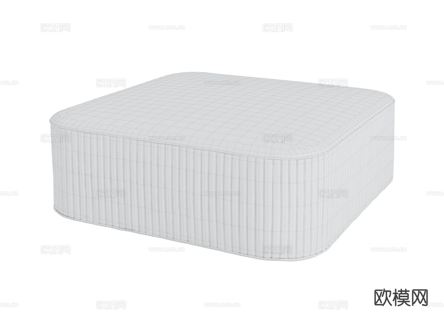 Longhi-Felix Pouf 凳子 沙发凳3d模型下载（渲染图2）