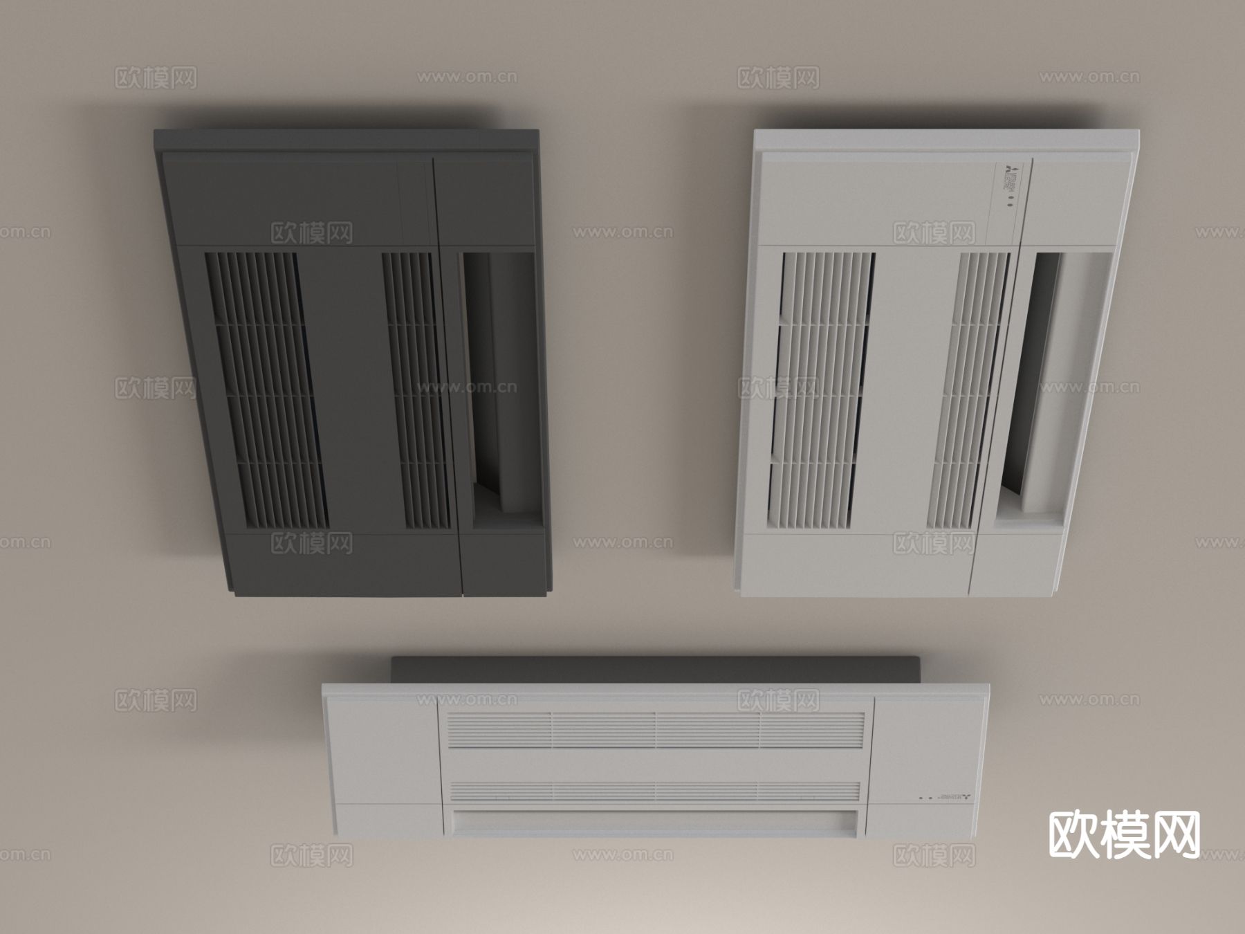 中央空调出风口 排风口3d模型