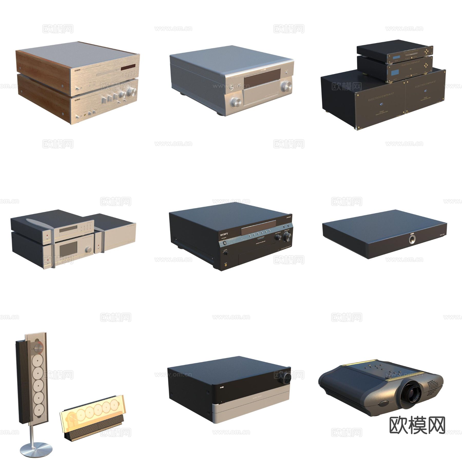 家用电器 音响设备 播放器3d模型