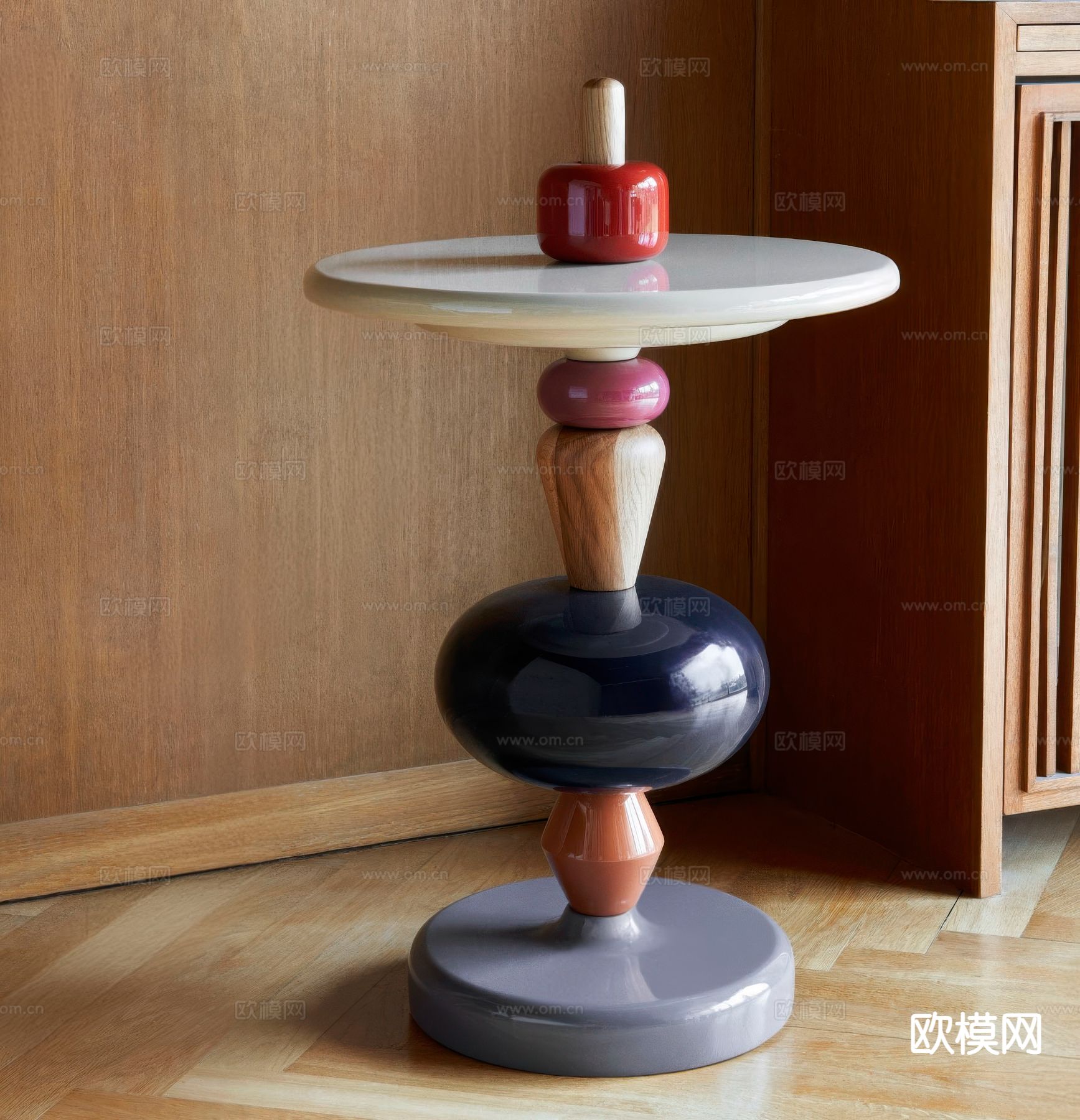 tradition 圆几 边几 桌几3d模型下载