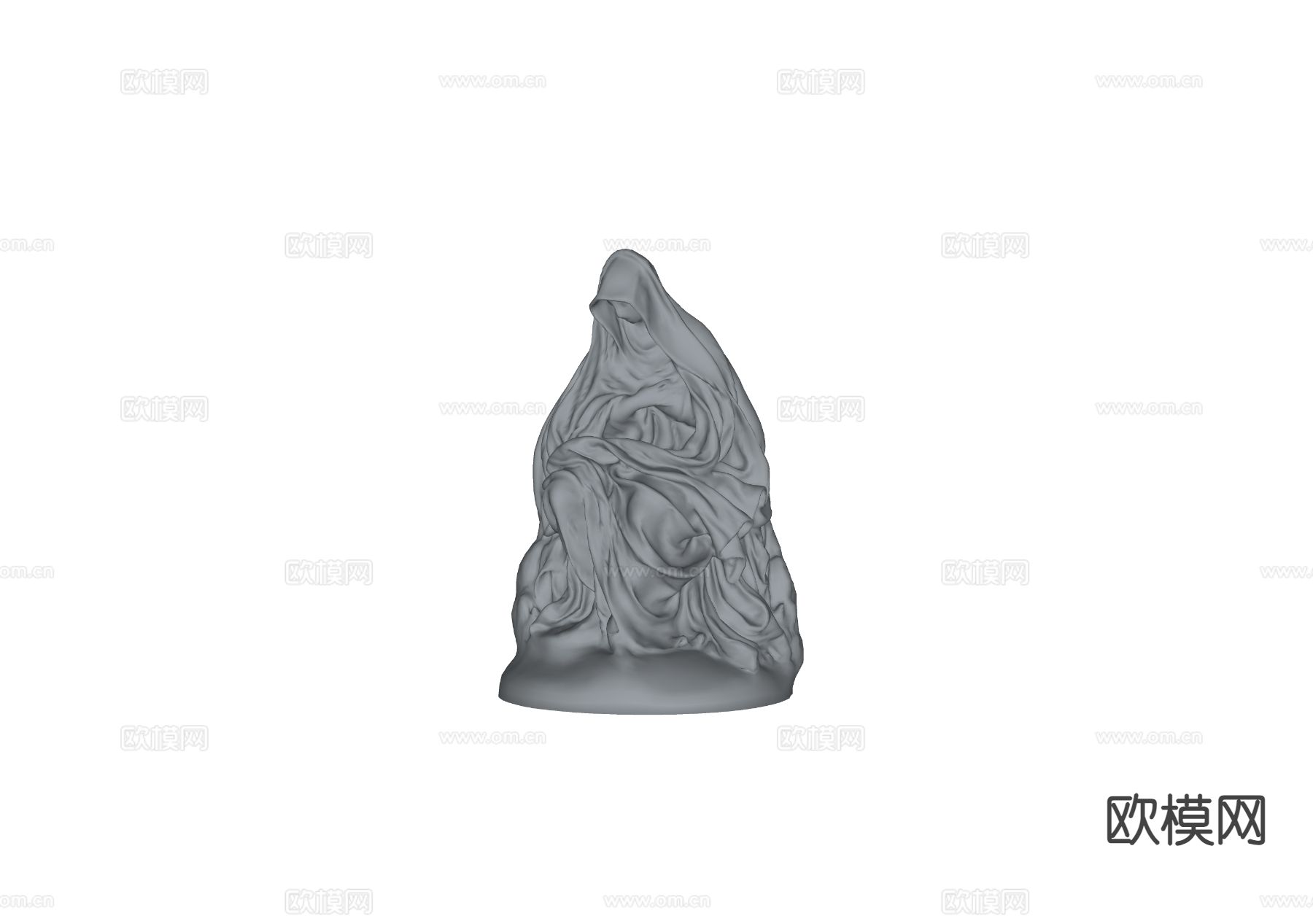 人物雕塑 人体雕塑su模型下载（渲染图1）