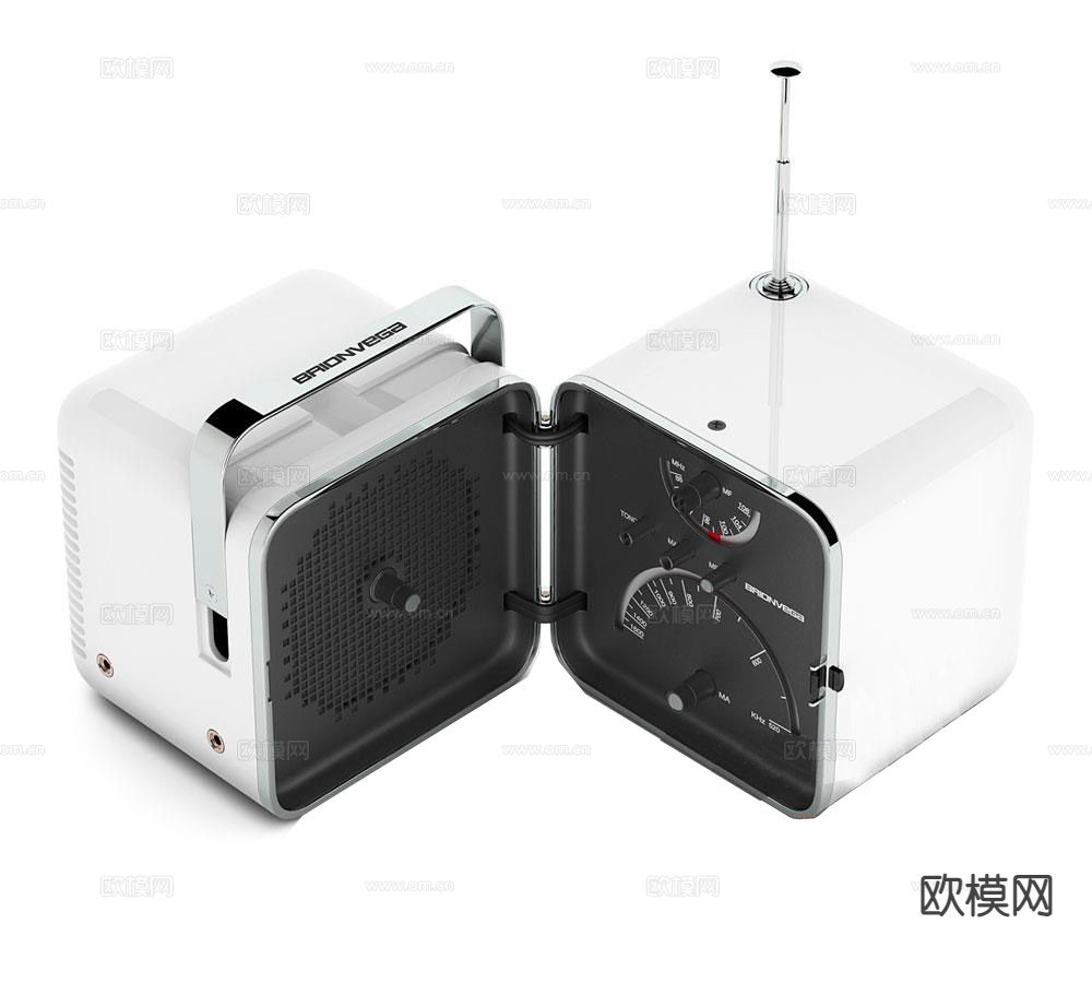 意大利Brionvega 迷你音响 蓝牙音响su模型下载（渲染图2）