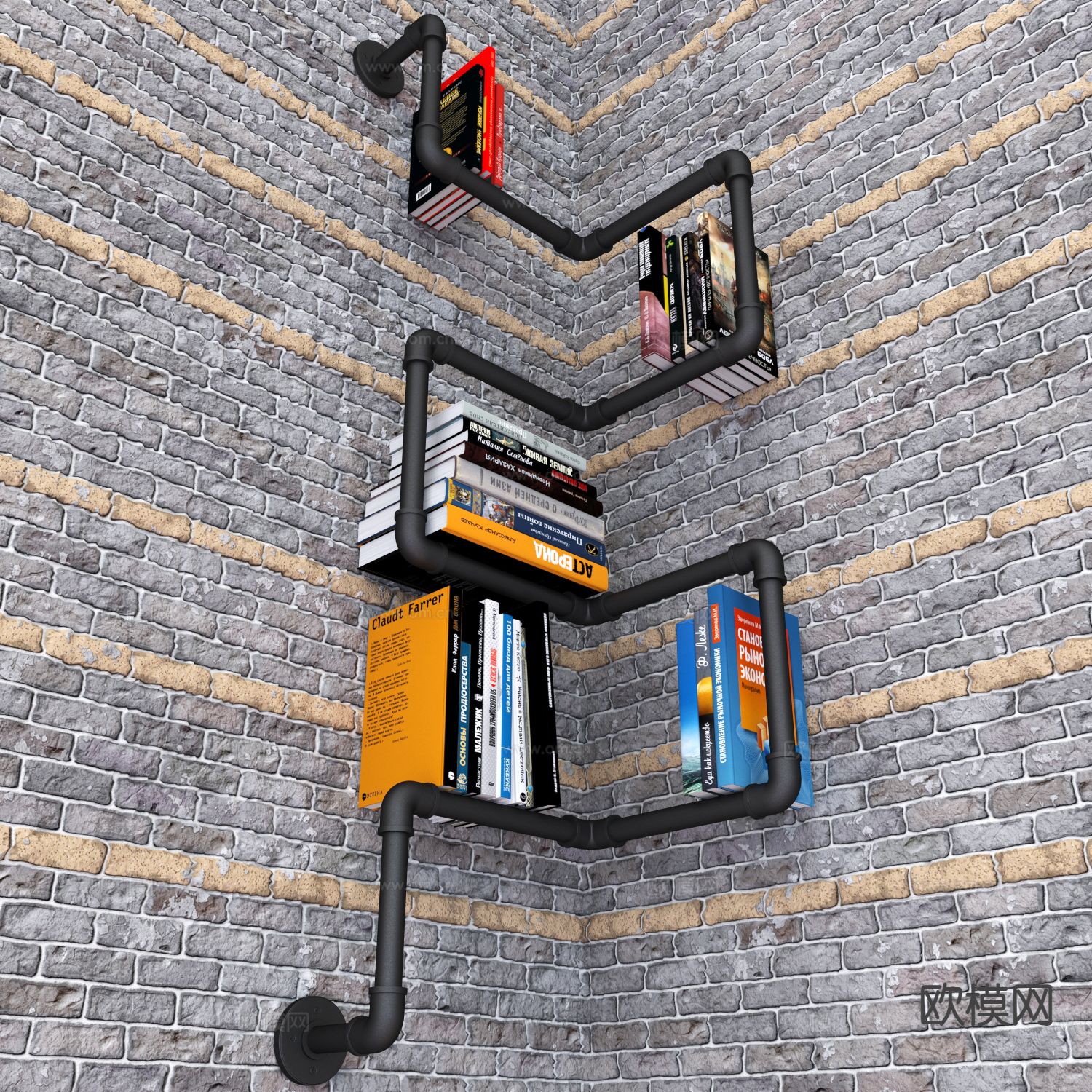 书籍 书本 图书 书刊su模型下载（渲染图2）