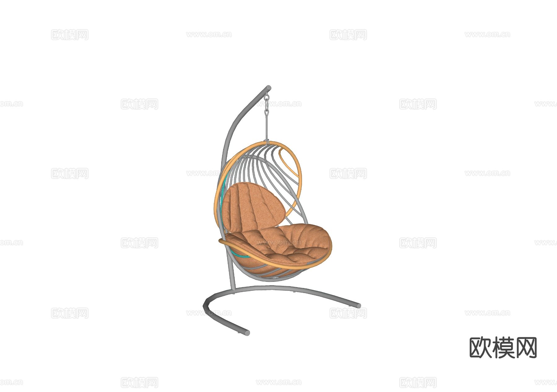 现代吊椅 秋千椅 摇椅su模型下载（渲染图1）
