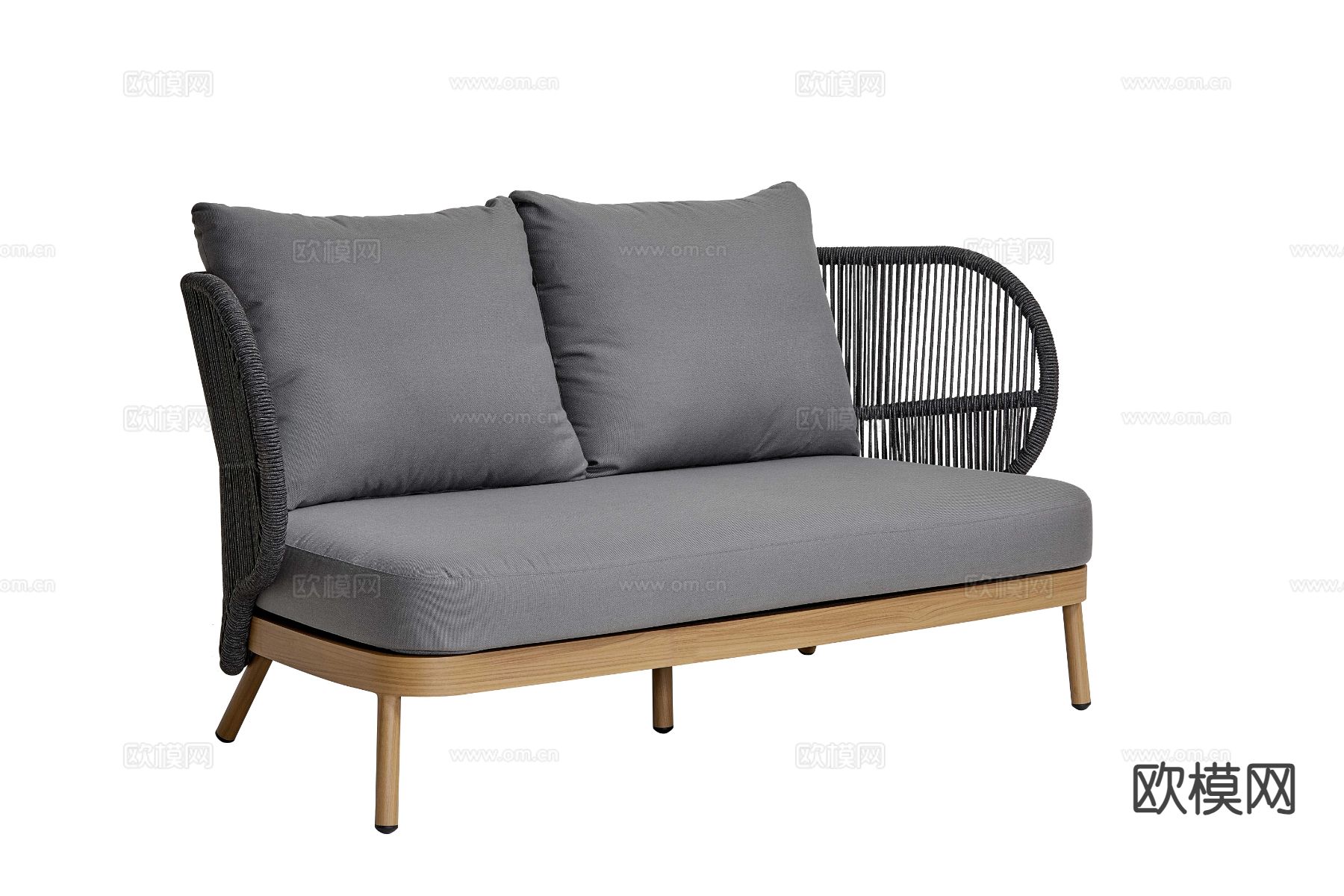 休闲沙发 藤编沙发su模型下载（渲染图2）