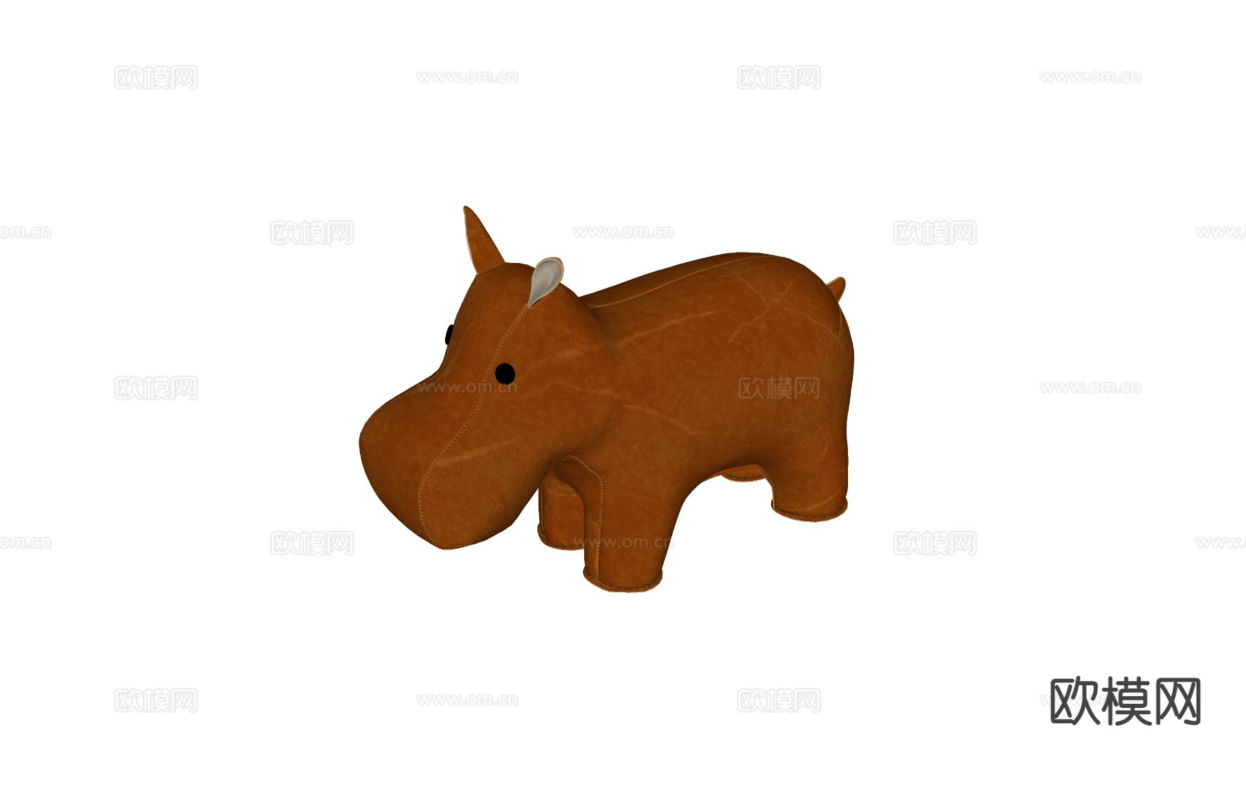 儿童凳 河马凳 卡通凳su模型下载（渲染图1）