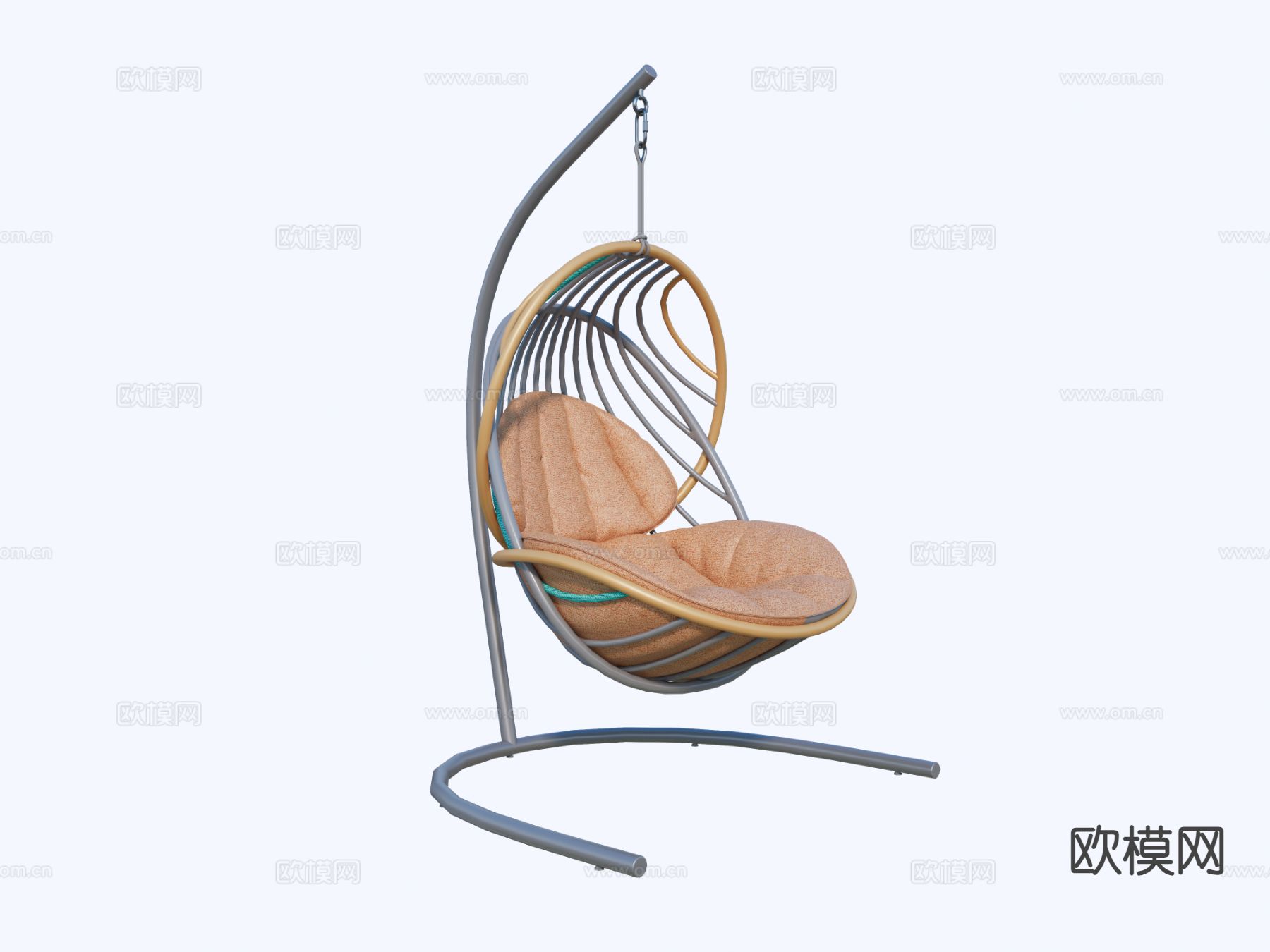 现代吊椅 秋千椅 摇椅su模型下载（渲染图2）