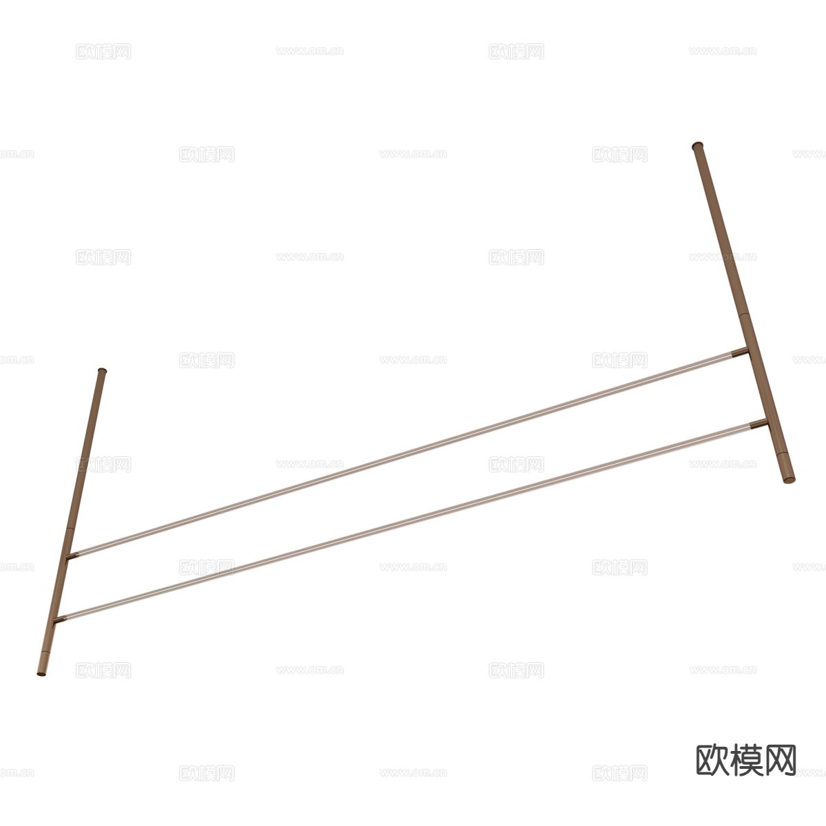 极简吊灯 条形长吊灯3d模型