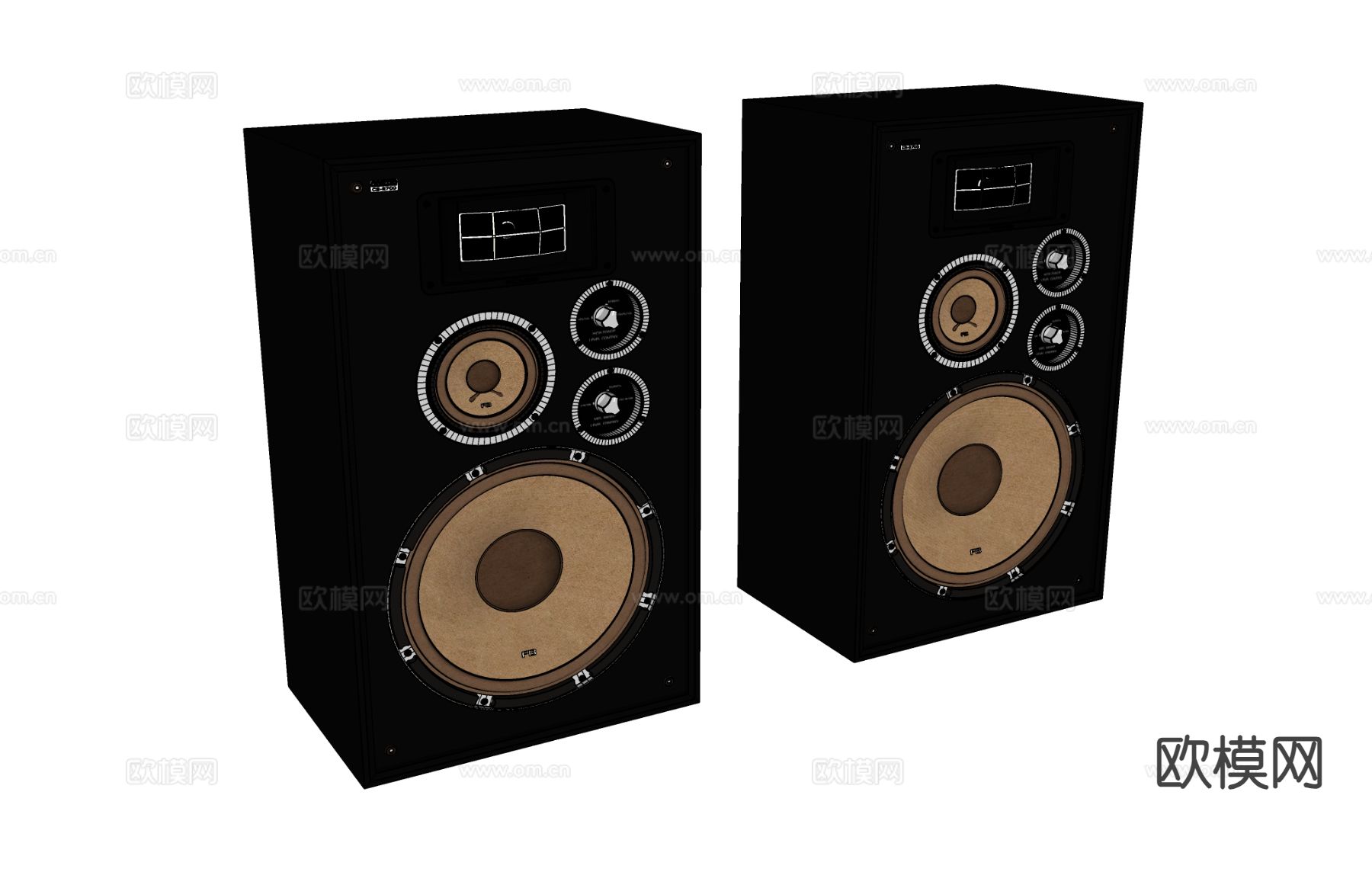 音响 音箱su模型下载（渲染图1）
