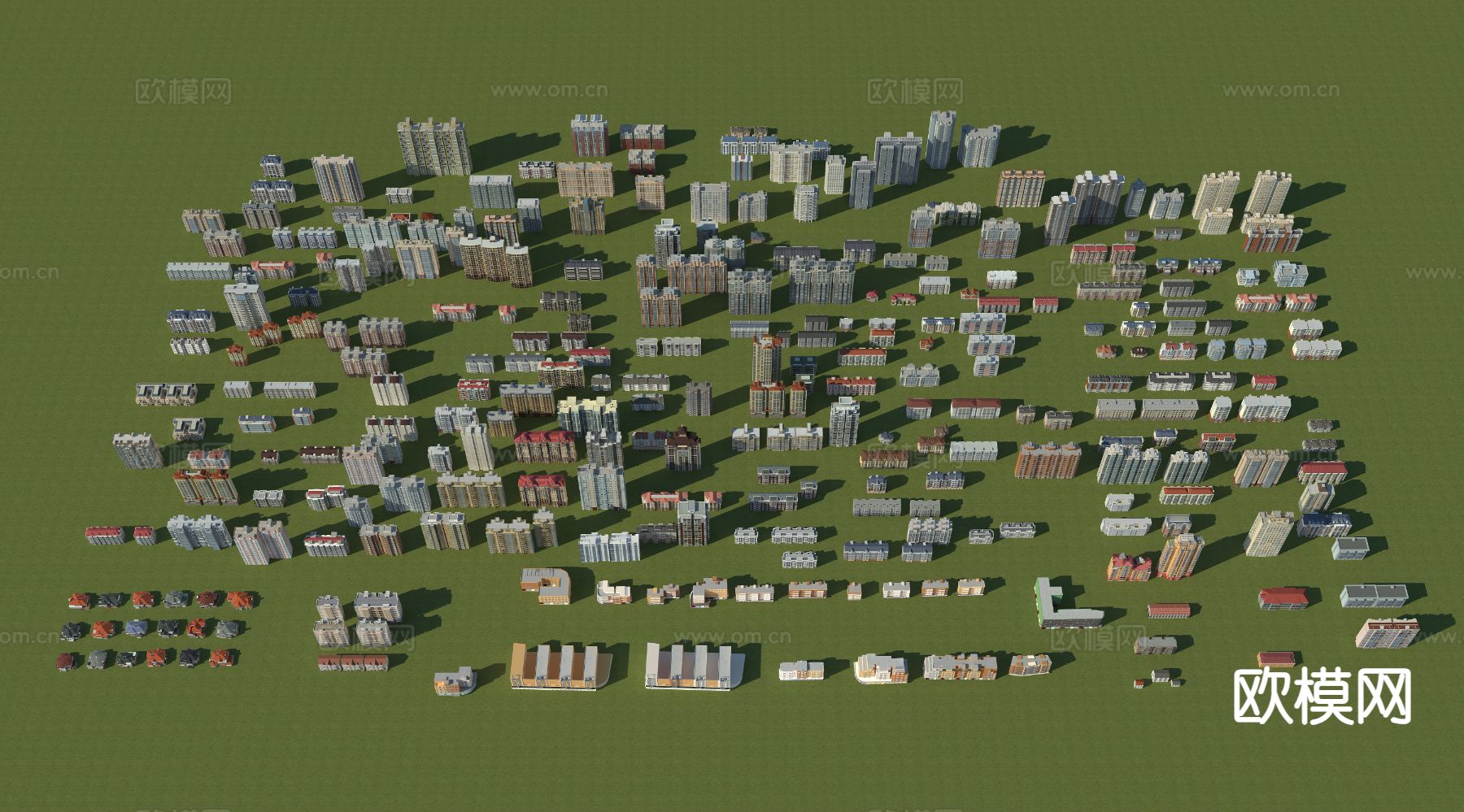 自建楼 住宅楼建筑外观3d模型