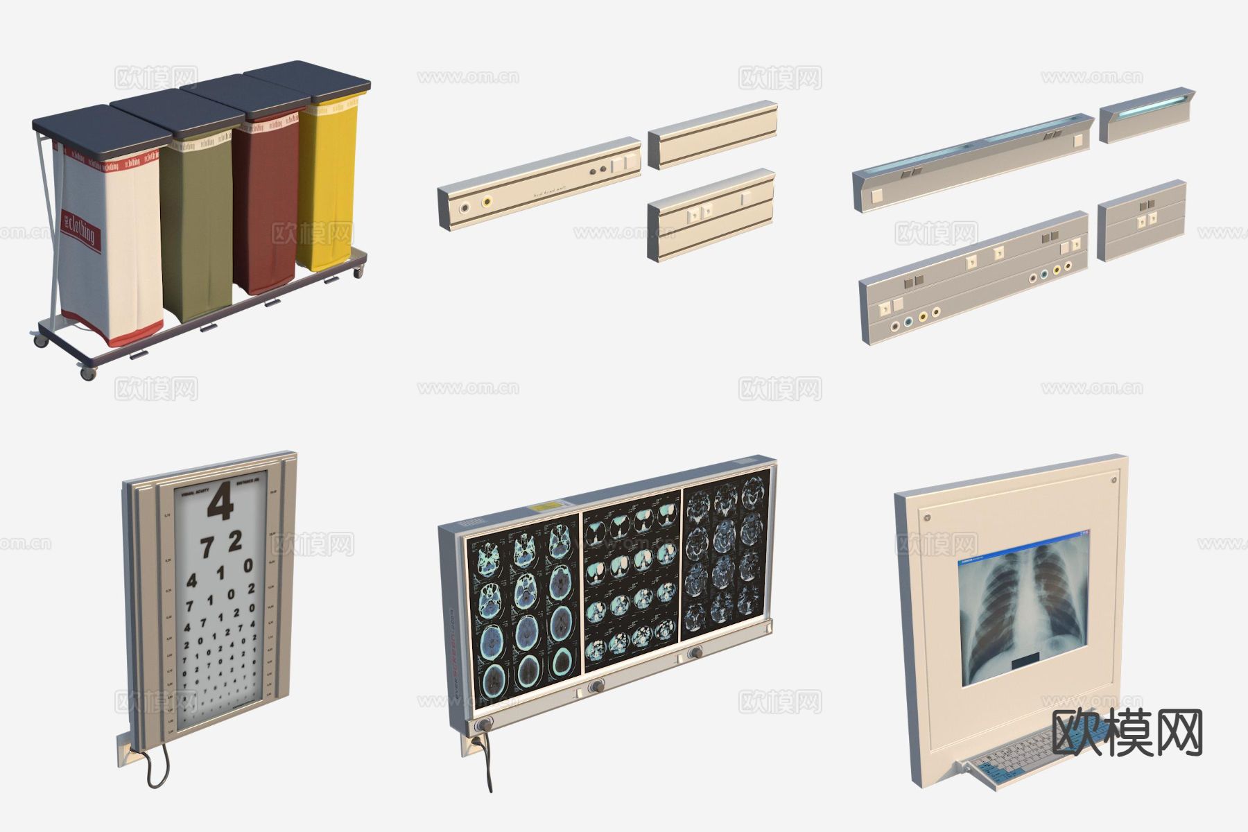 医院设备 医疗器具 器材机器3d模型