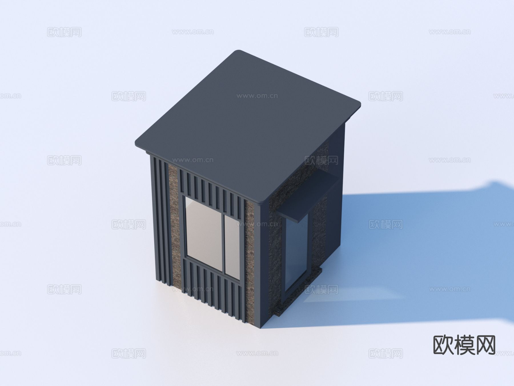 岗亭 门卫亭 保安亭3d模型