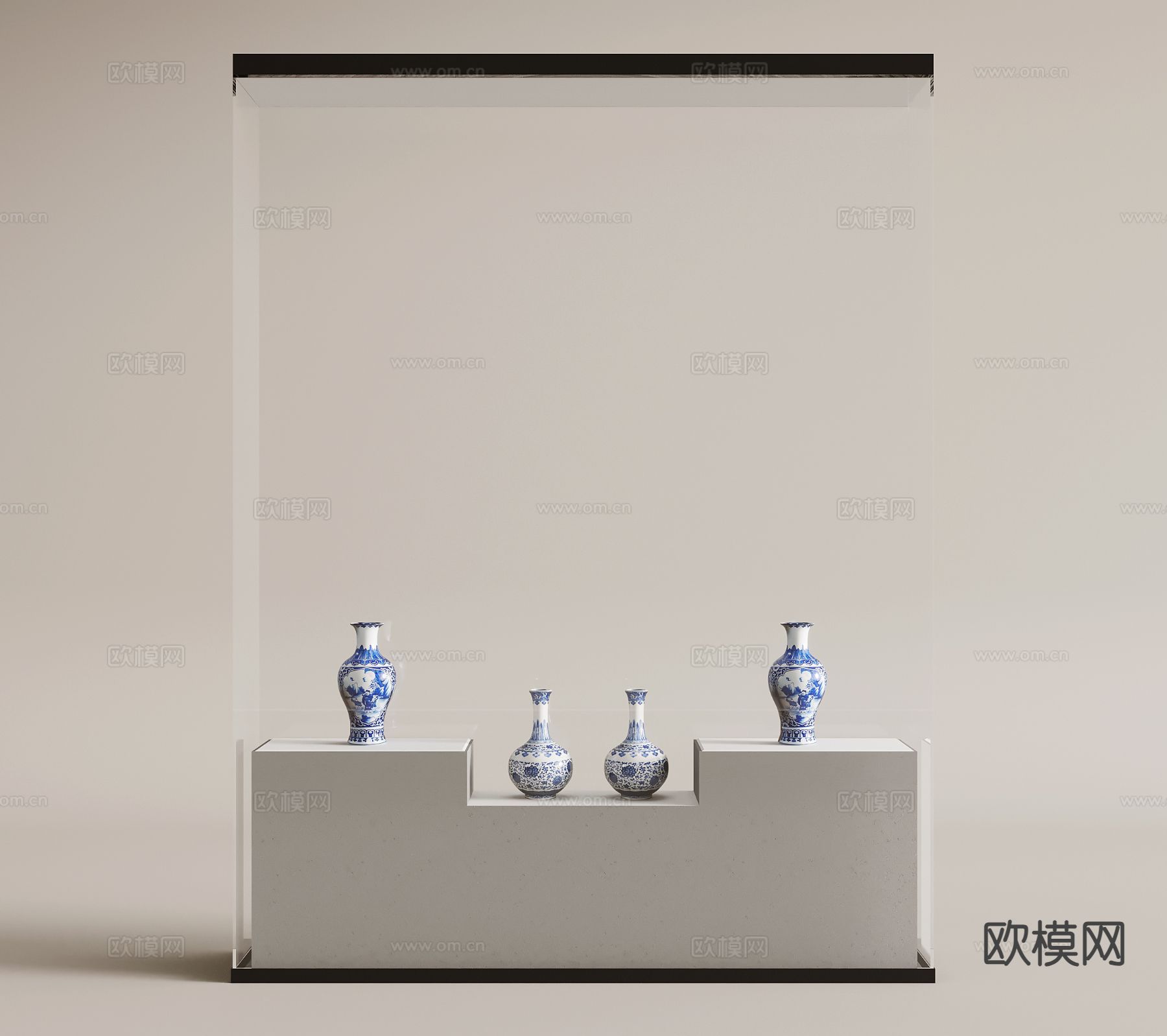 现代展柜 展示台3d模型