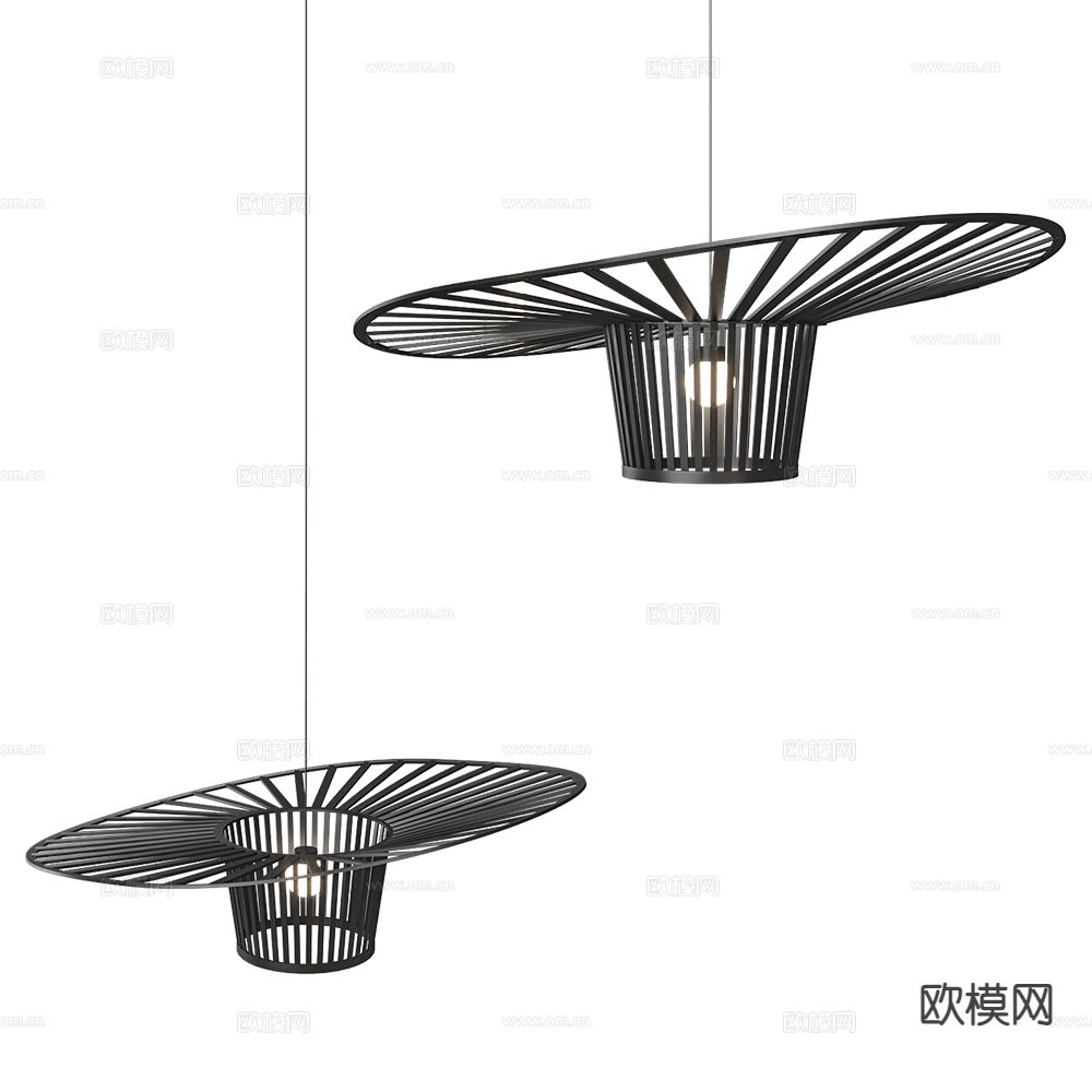 GLODE 侘寂吊灯 艺术吊灯3d模型