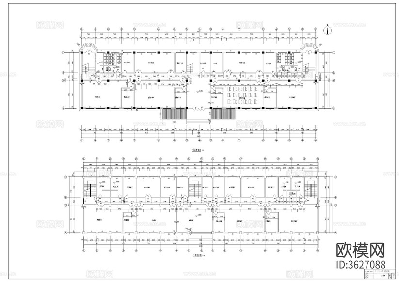 學校實驗樓 教學樓CAD施工圖下載(渲染圖3)