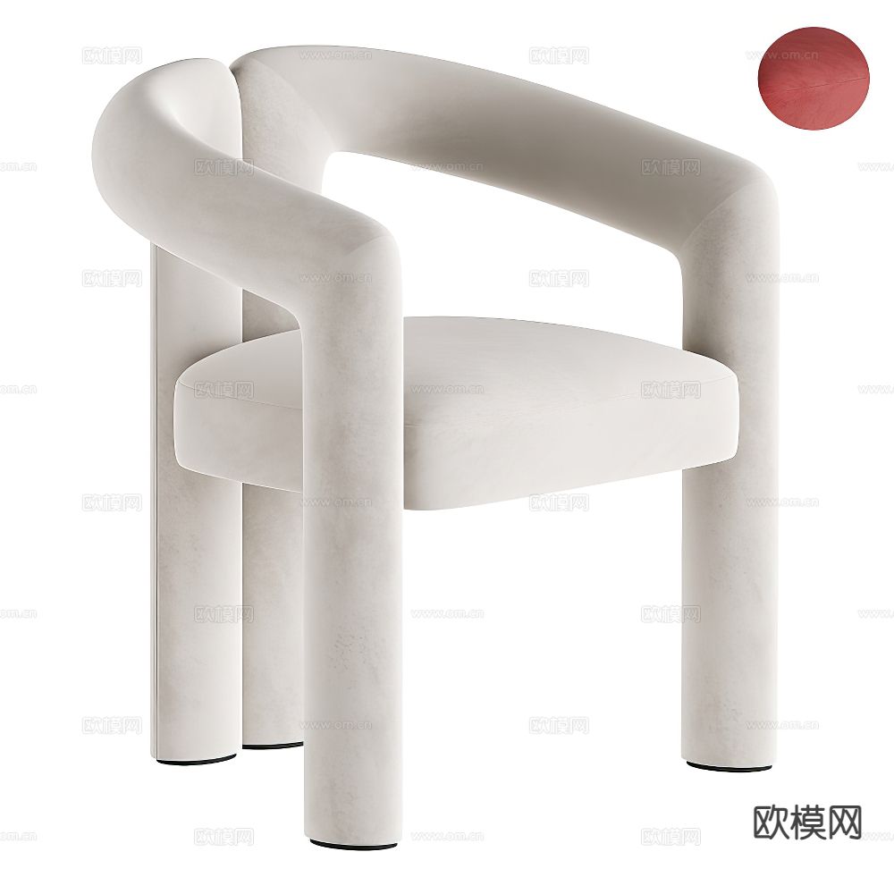 Cassina DUDET 椅子 餐椅 单椅3d模型