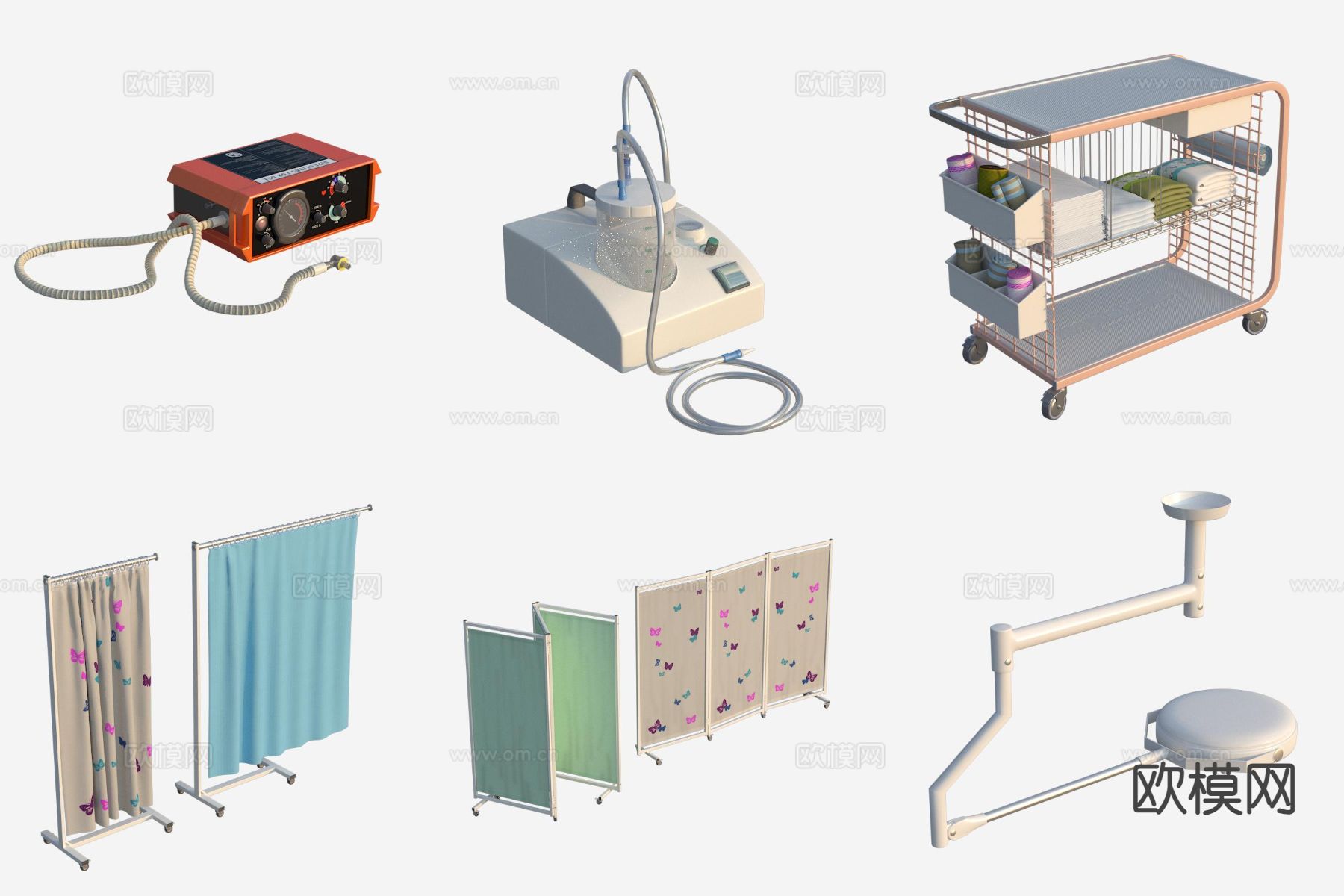 医院设备 医疗器具 器材机器3d模型