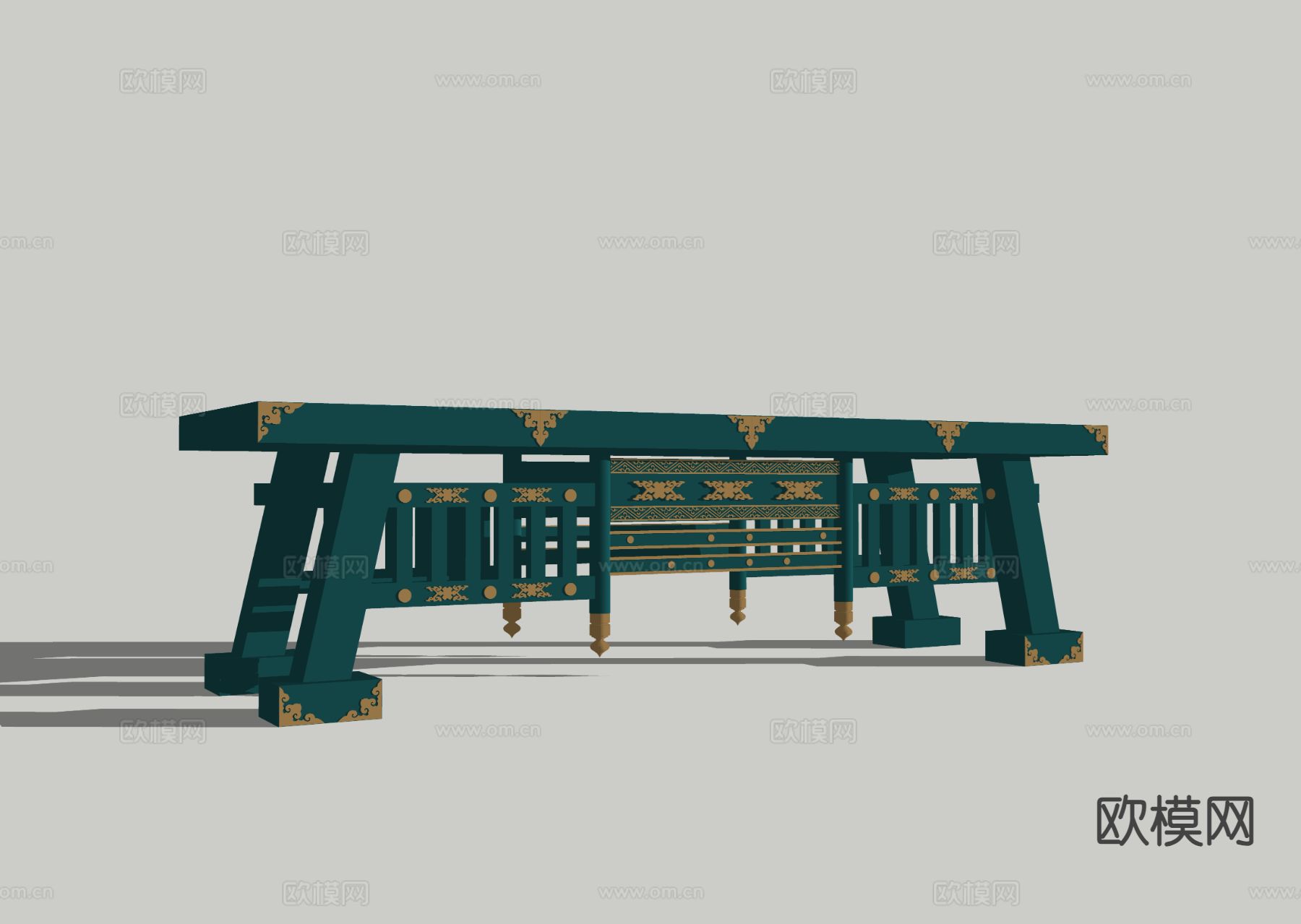 新中式美陈影视道具 古代家具 宫廷家具3d模型