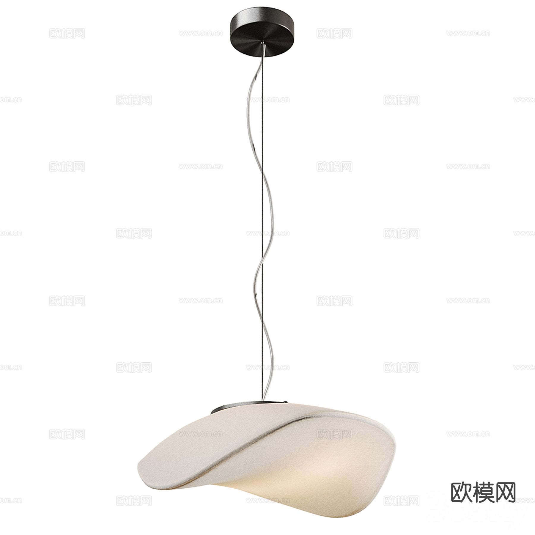 SP BALANCE 侘寂吊灯 极简吊灯3d模型下载（渲染图2）