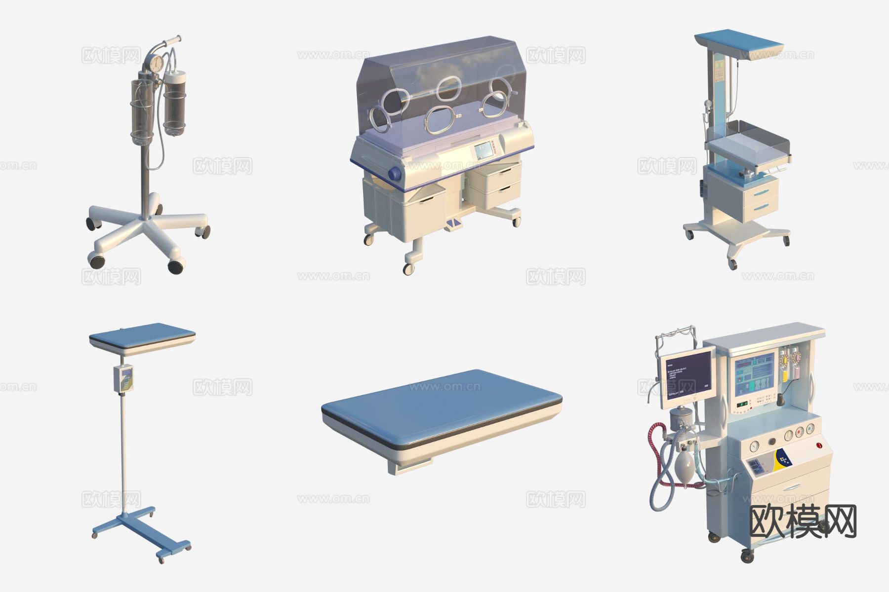 医院设备 医疗器具 器材机器3d模型