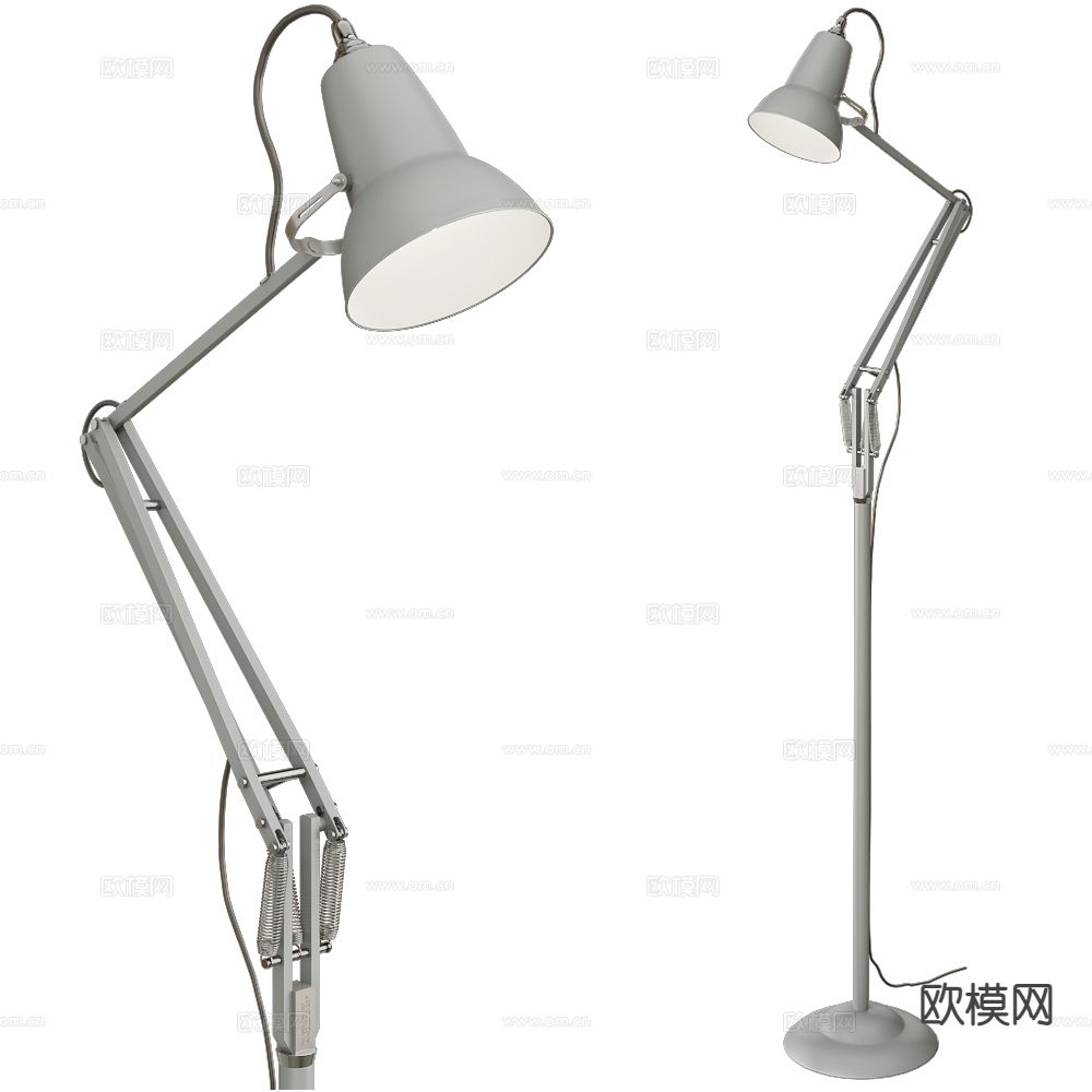 Anglepoise 工业风落地灯3d模型