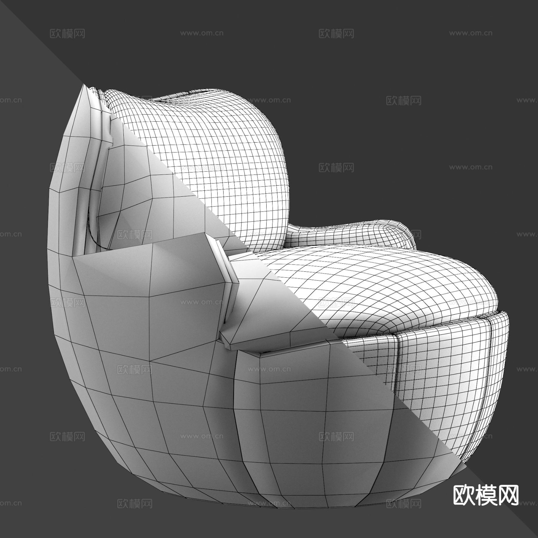 Armchair Ball 单人沙发 靠背沙发3d模型