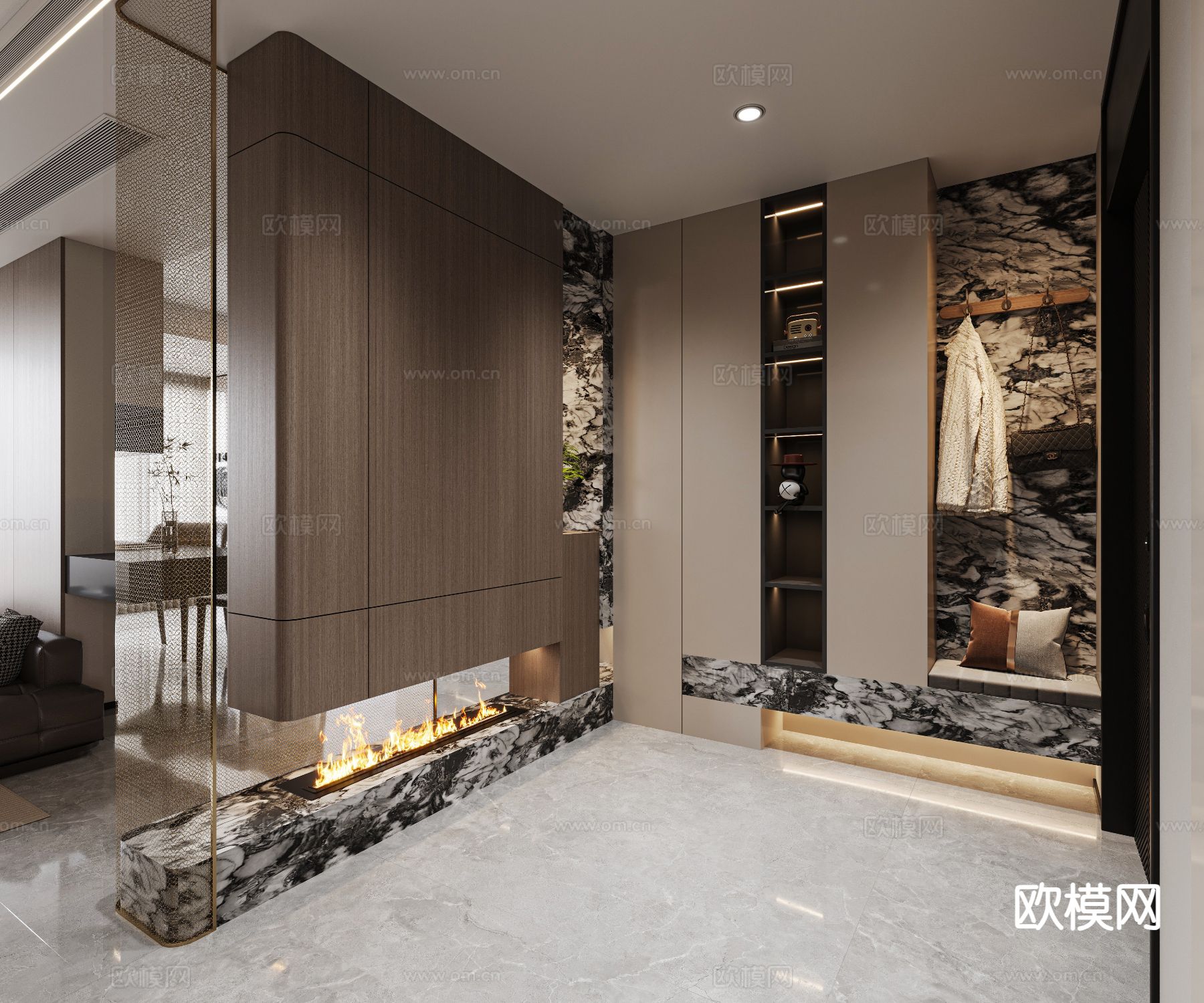 意式客餐厅3d模型下载（渲染图3）