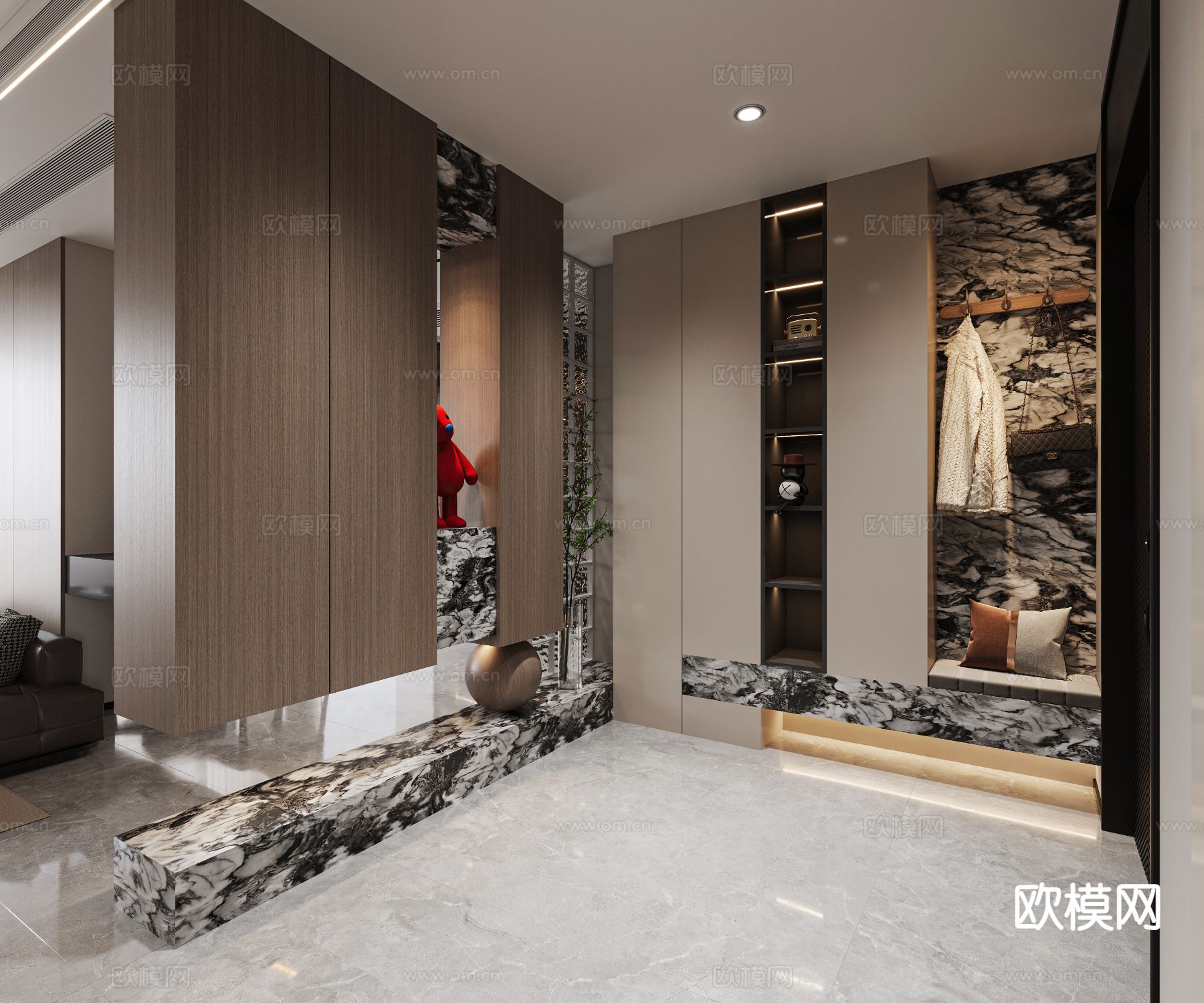 意式客餐厅3d模型下载（渲染图4）