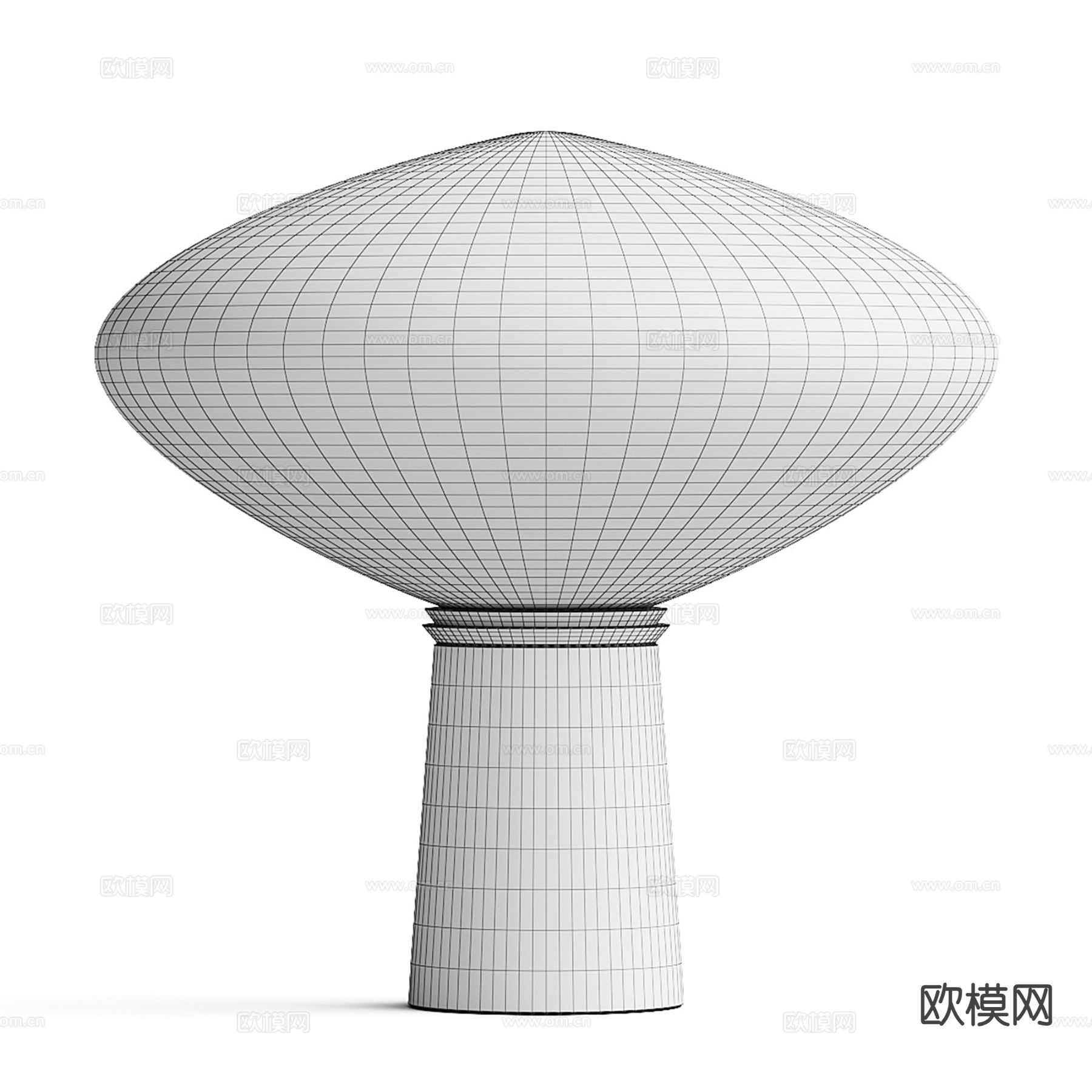 轻奢台灯 玻璃台灯3d模型