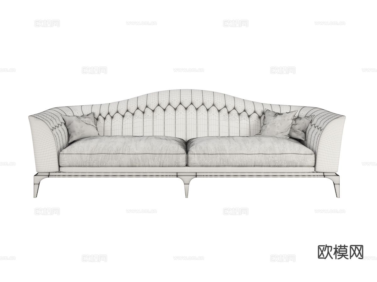 Visionnaire-Freyr 双人沙发3d模型下载（渲染图2）