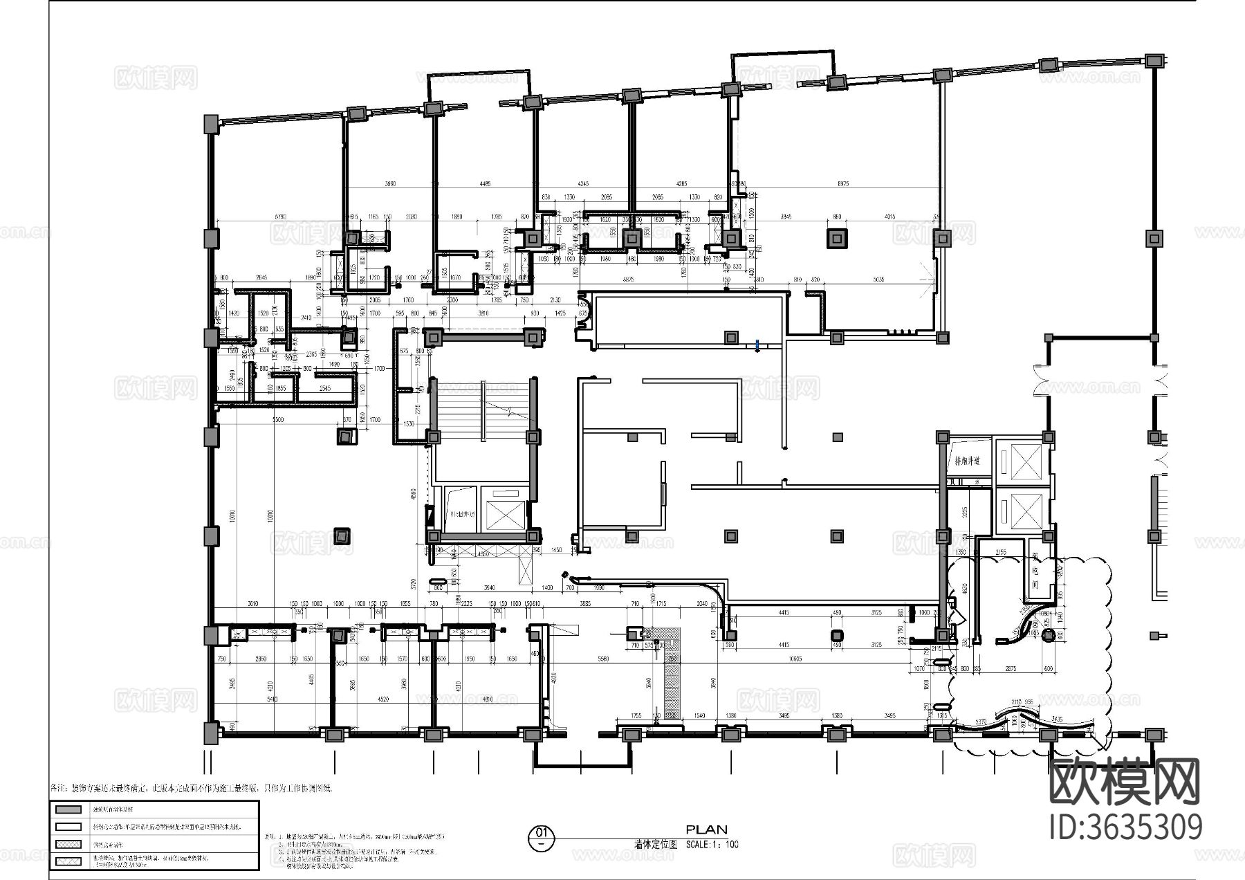 湘菜餐厅内装cad施工图下载（渲染图2）