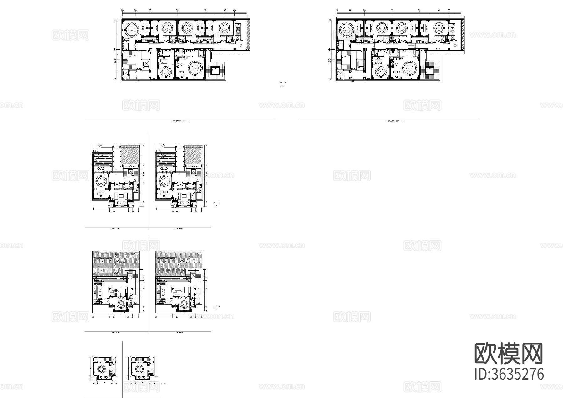 餐饮餐厅给排水cad施工图下载（渲染图4）